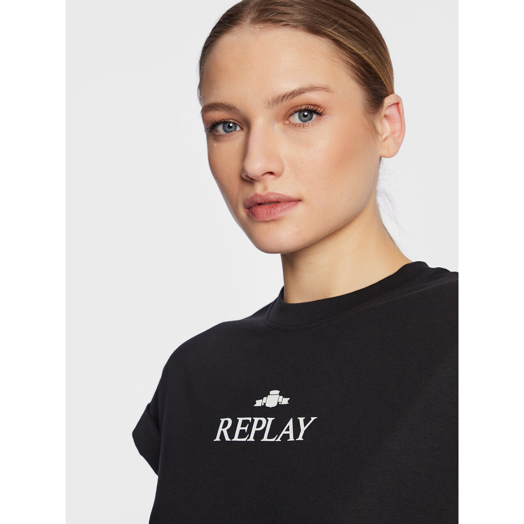 Replay Tricou W3588H.000.23188P Negru Regular Fit - Pled.ro