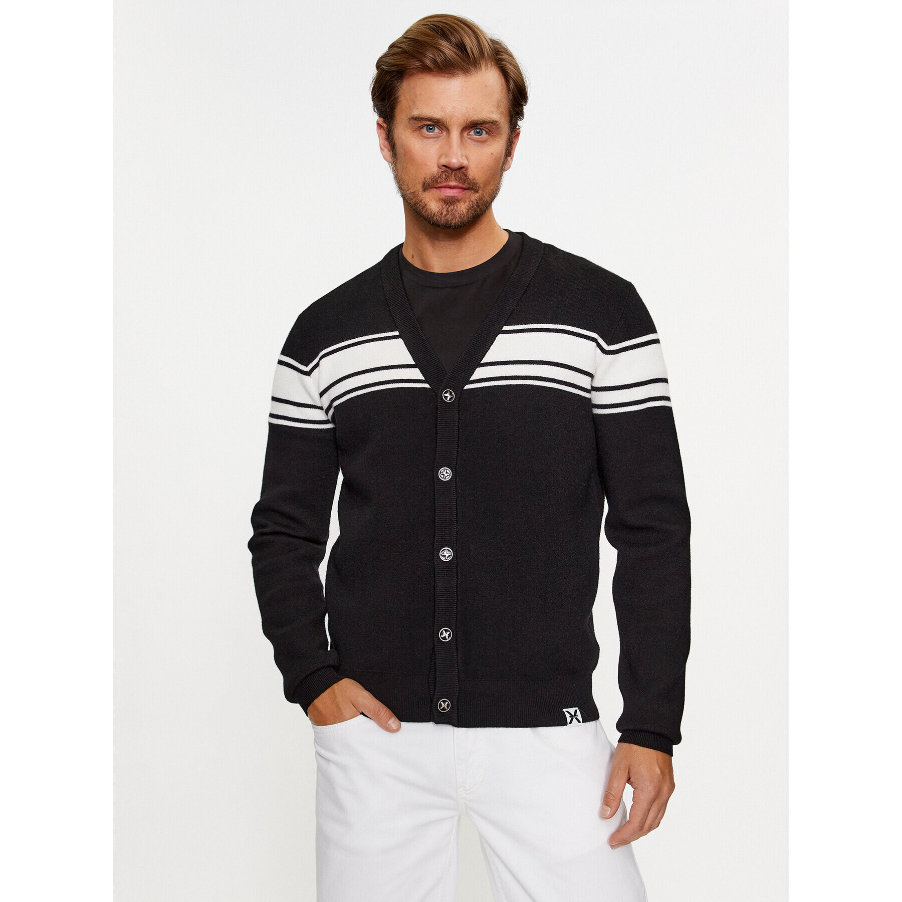 Richmond X Cardigan UMA23057CD Negru Regular Fit - Pled.ro