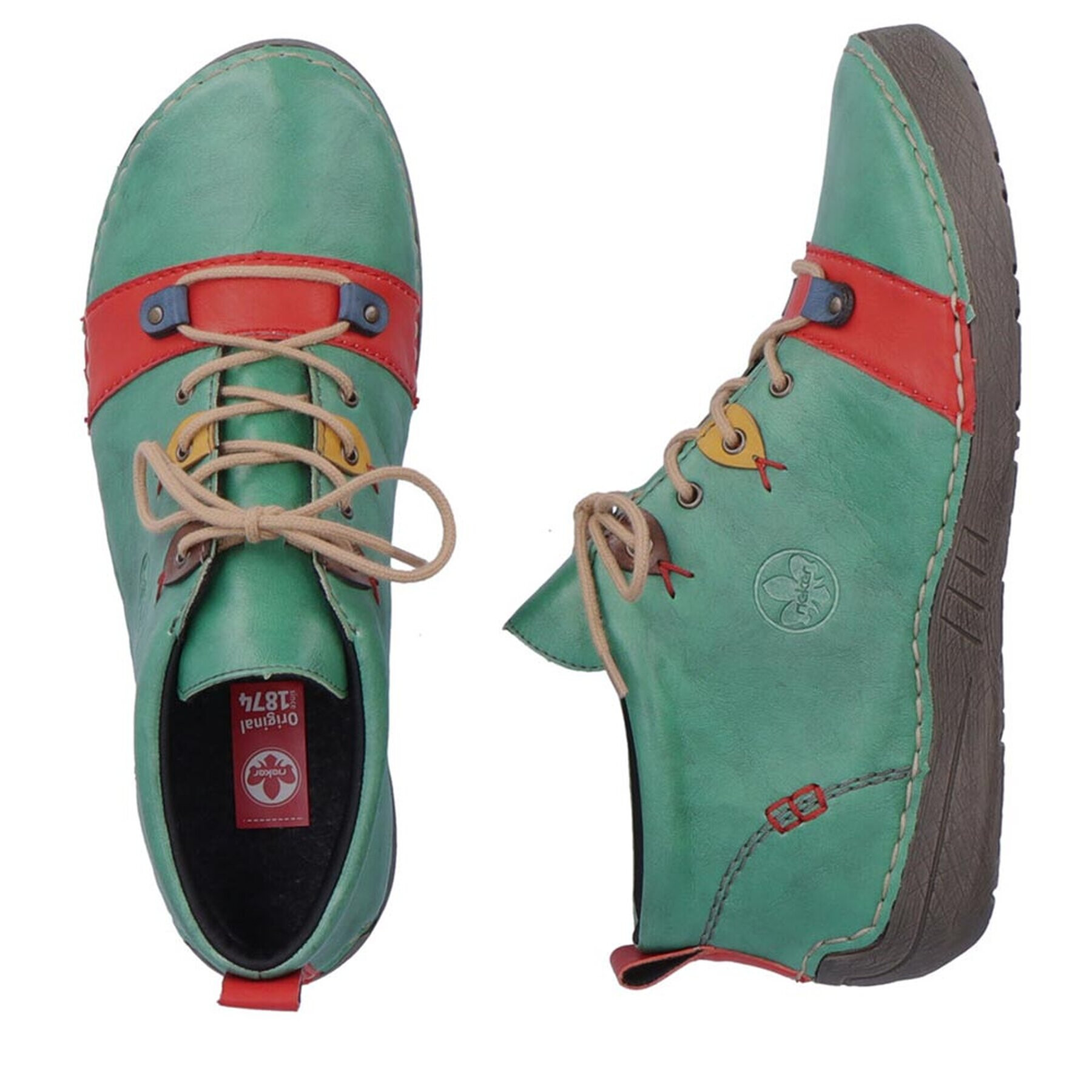 Rieker Botine 52507-52 Verde - Pled.ro