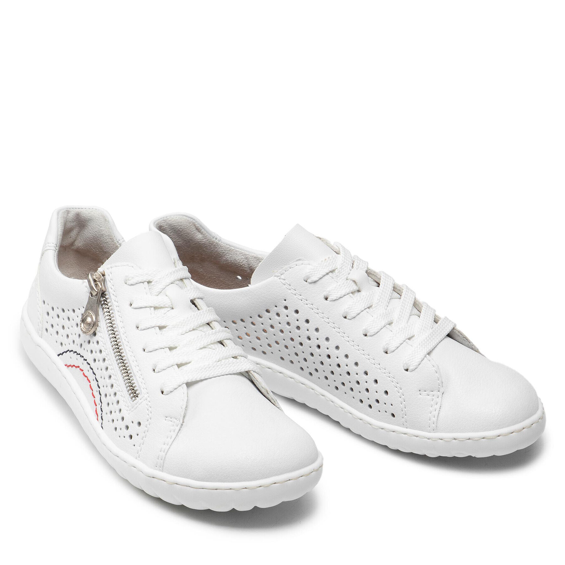 Rieker Sneakers 52824-80 Alb - Pled.ro