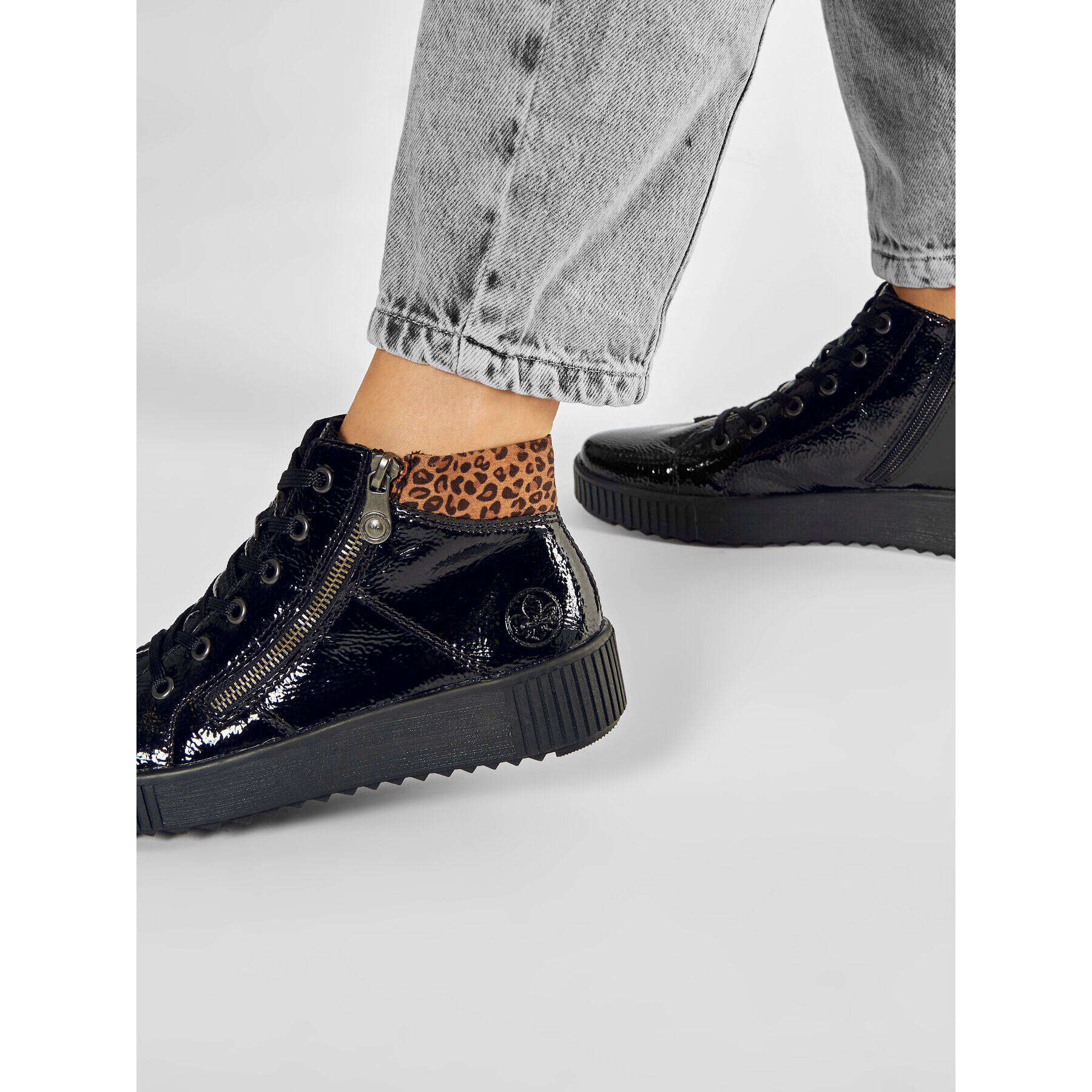 Rieker Sneakers M6434-01 Negru - Pled.ro