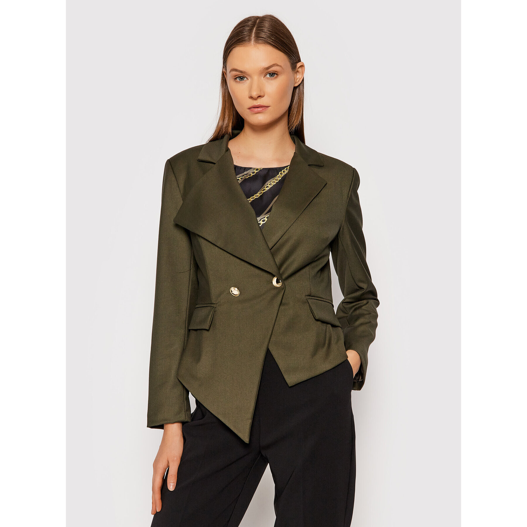 Rinascimento Blazer CFC0104399003 Verde Regular Fit - Pled.ro