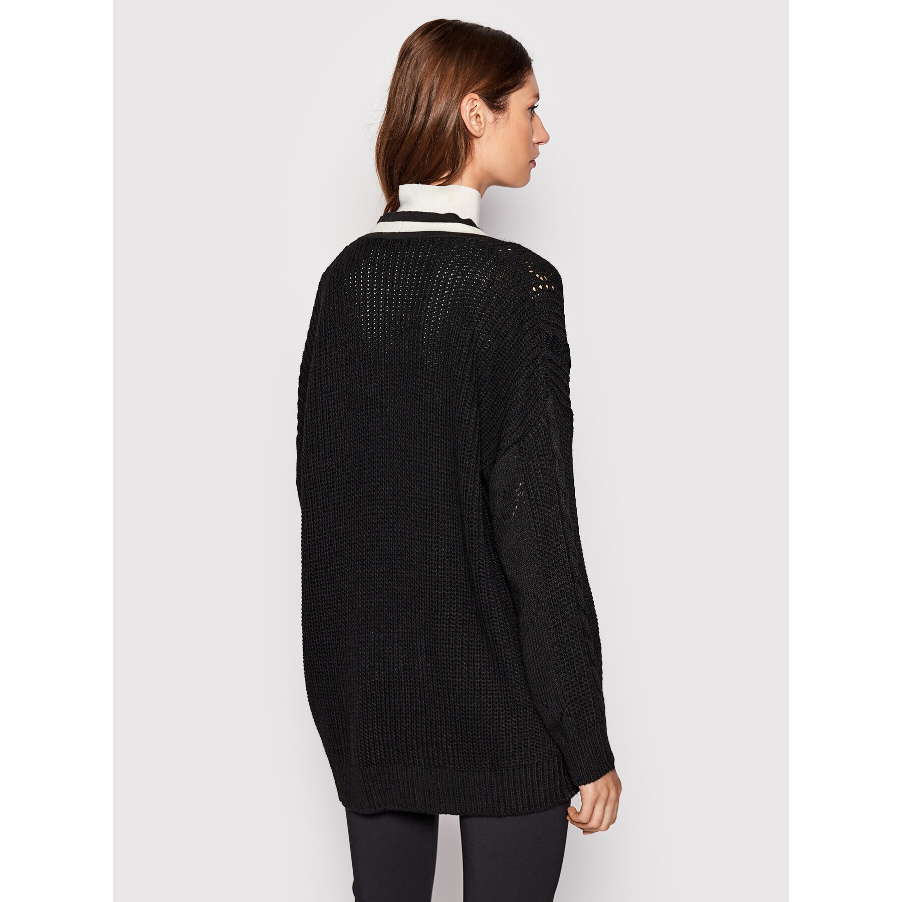 Rinascimento Cardigan CFM0010931003 Negru Regular Fit - Pled.ro