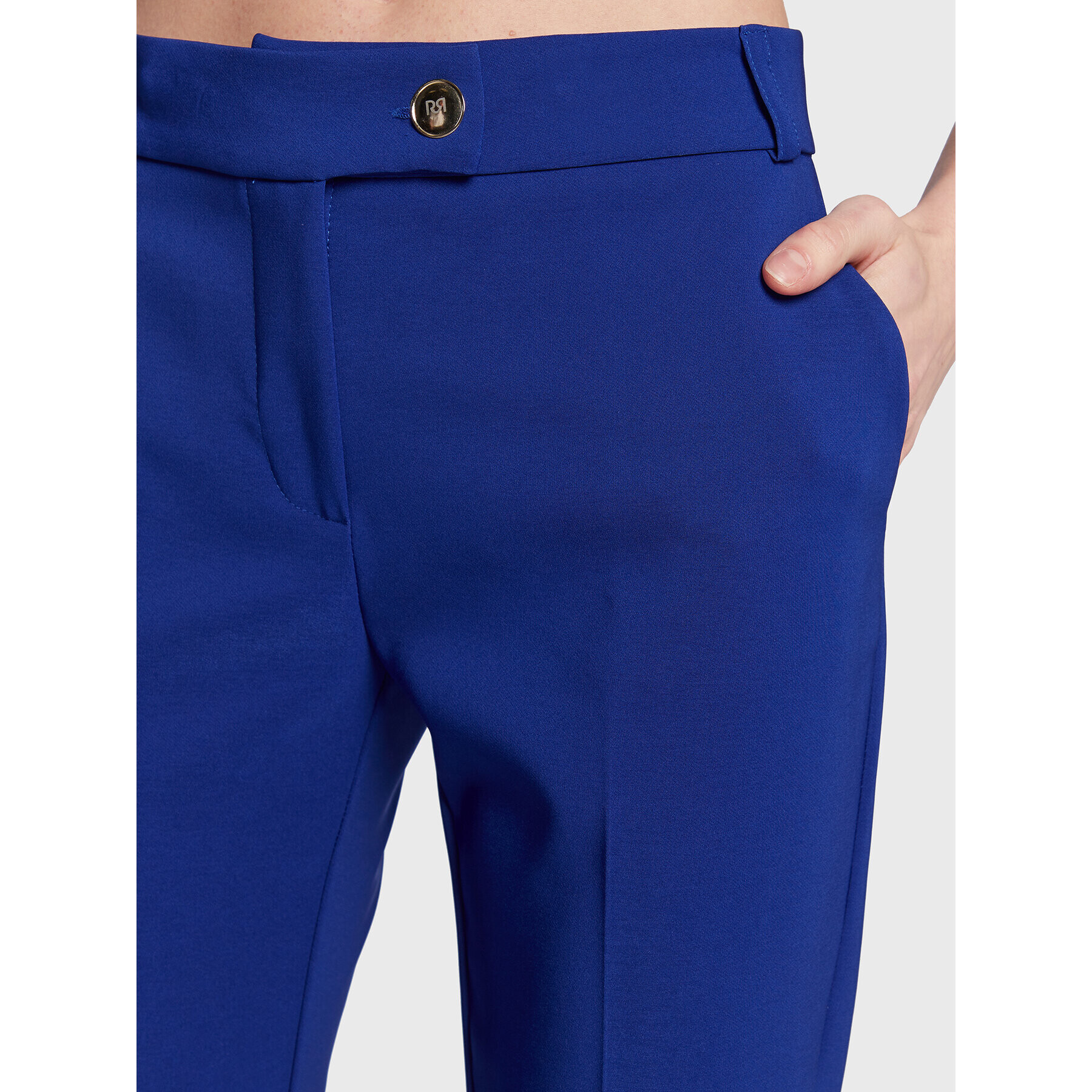 Rinascimento Pantaloni din material CFC0110512003 Albastru Regular Fit - Pled.ro