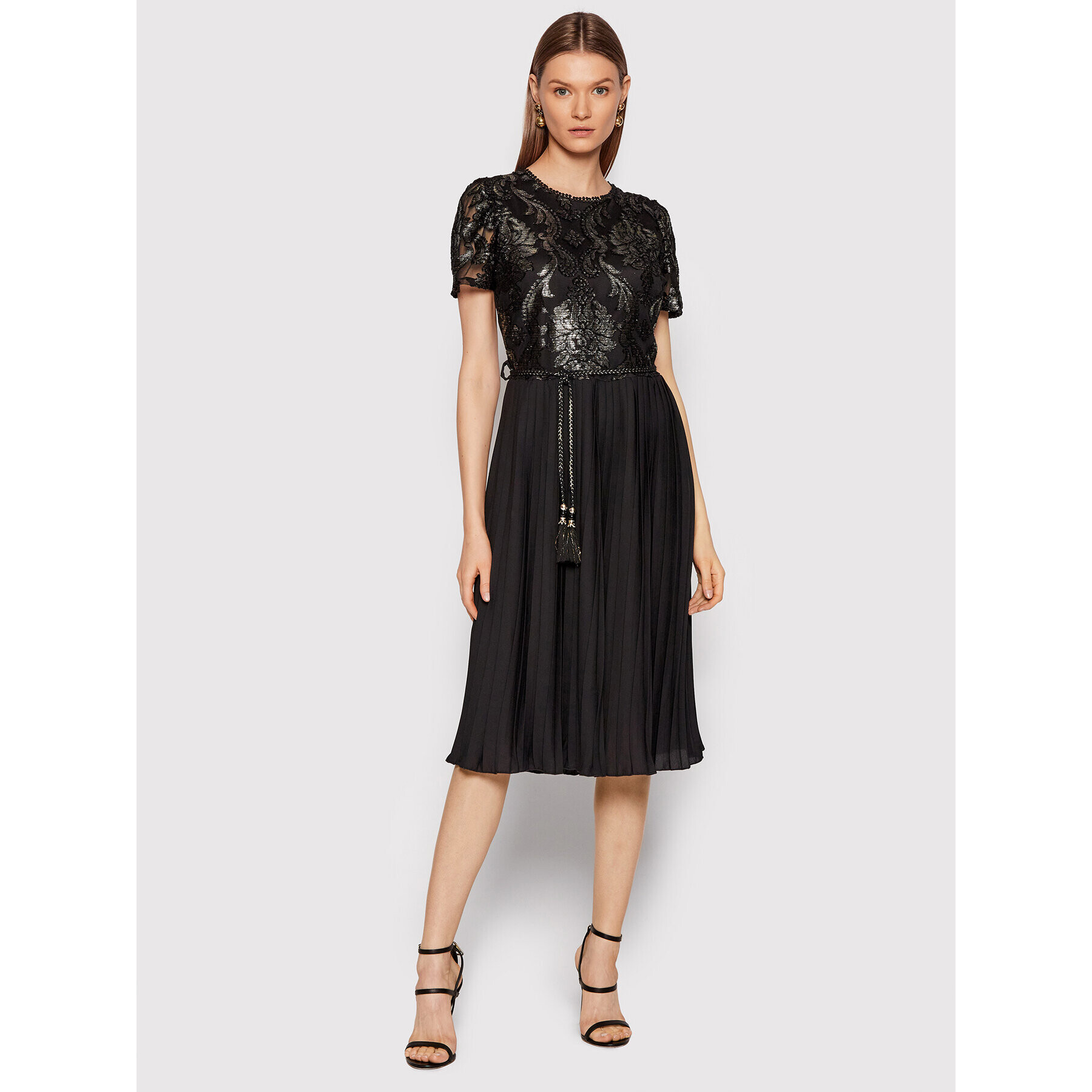 Rinascimento Rochie cocktail CFC0018251002 Negru Regular Fit - Pled.ro