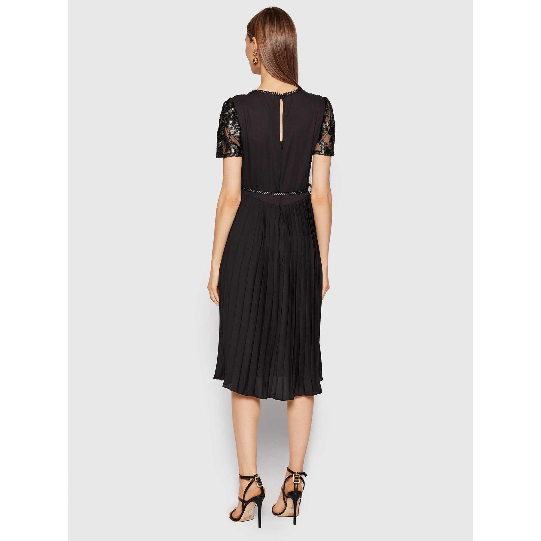 Rinascimento Rochie cocktail CFC0018251002 Negru Regular Fit - Pled.ro