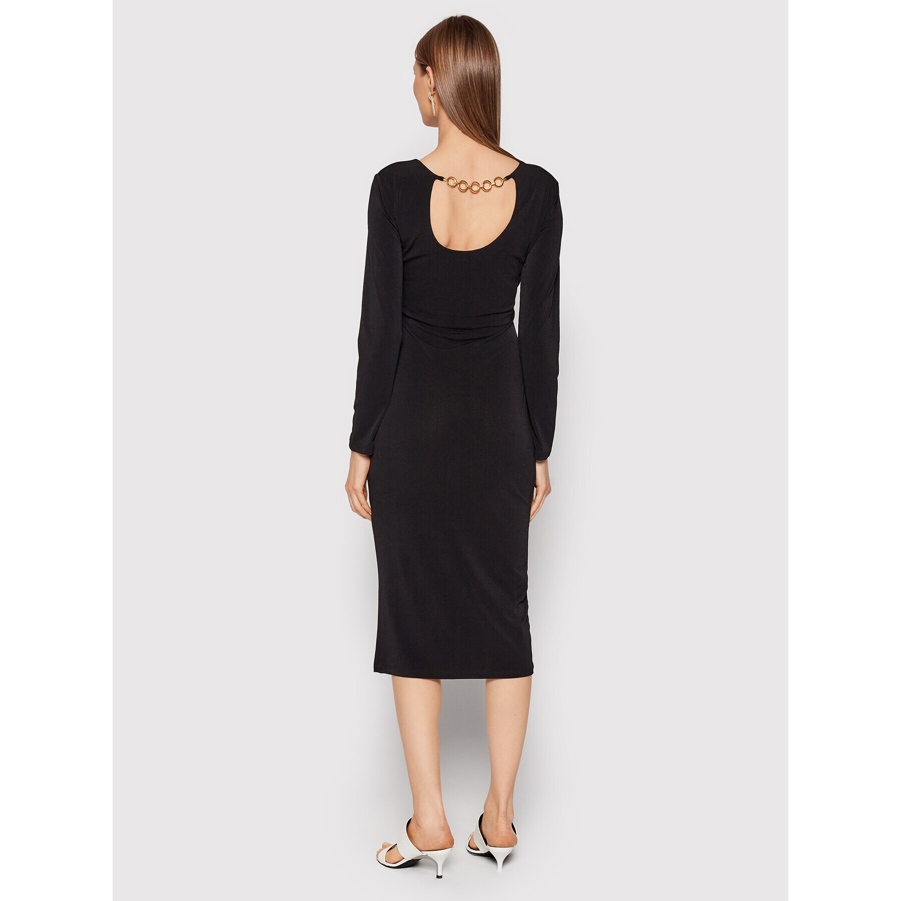 Rinascimento Rochie cocktail CFC0018284002 Negru Regular Fit - Pled.ro