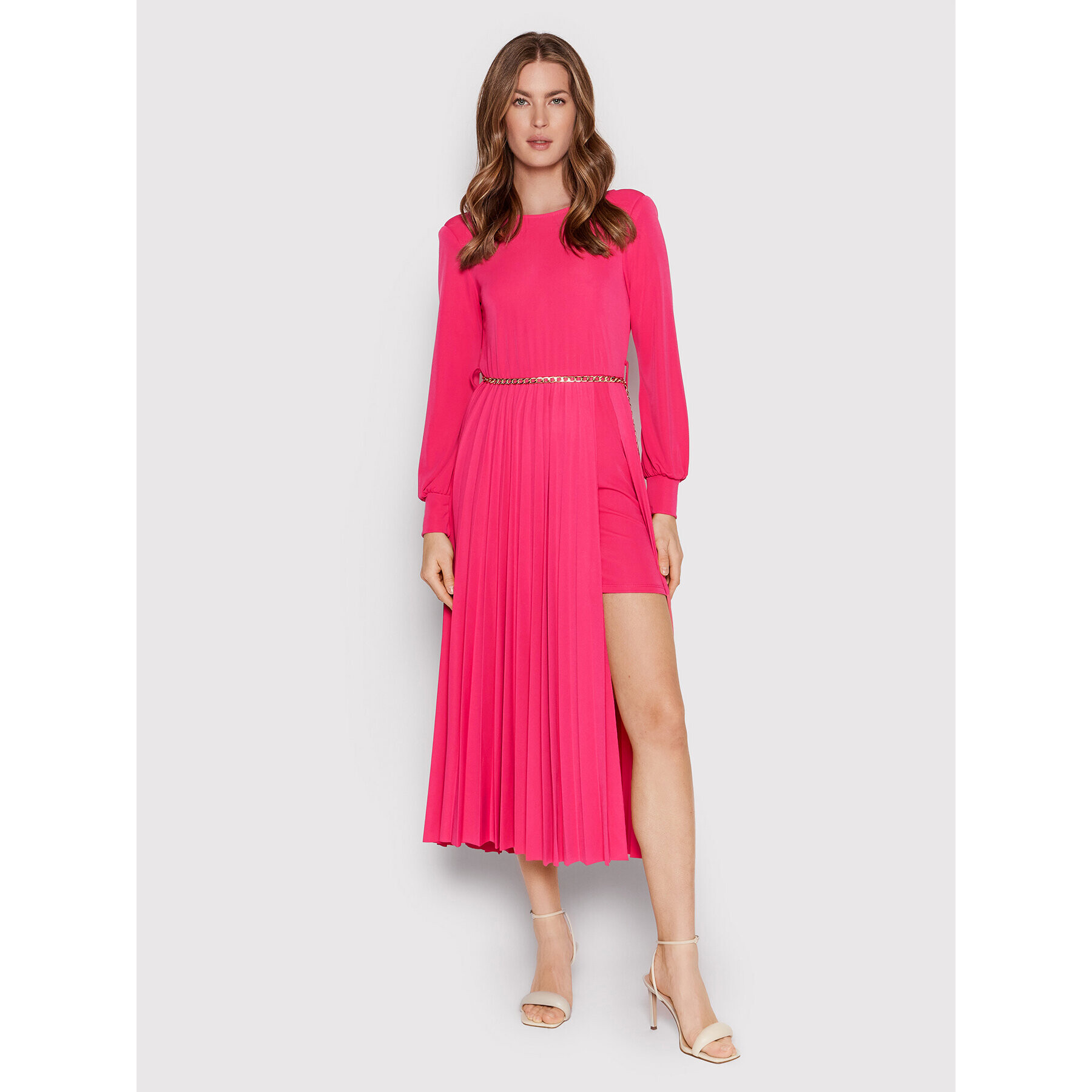 Rinascimento Rochie cocktail CFC0018404002 Roz Regular Fit - Pled.ro