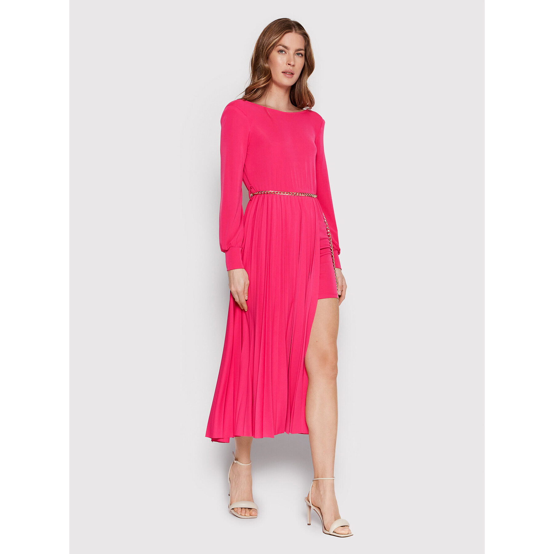 Rinascimento Rochie cocktail CFC0018404002 Roz Regular Fit - Pled.ro