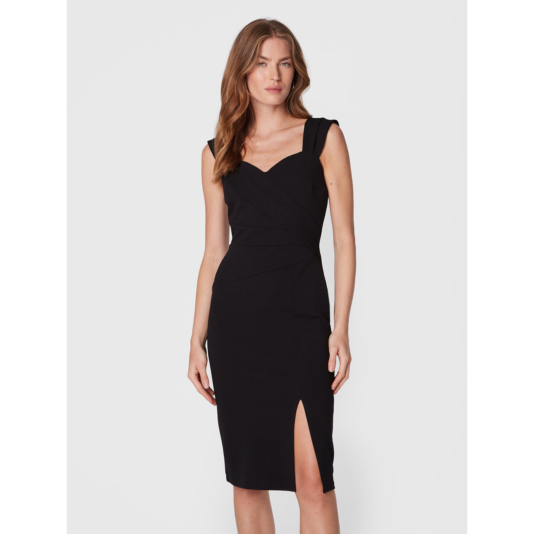 Rinascimento Rochie cocktail CFC0018684002 Negru Slim Fit - Pled.ro