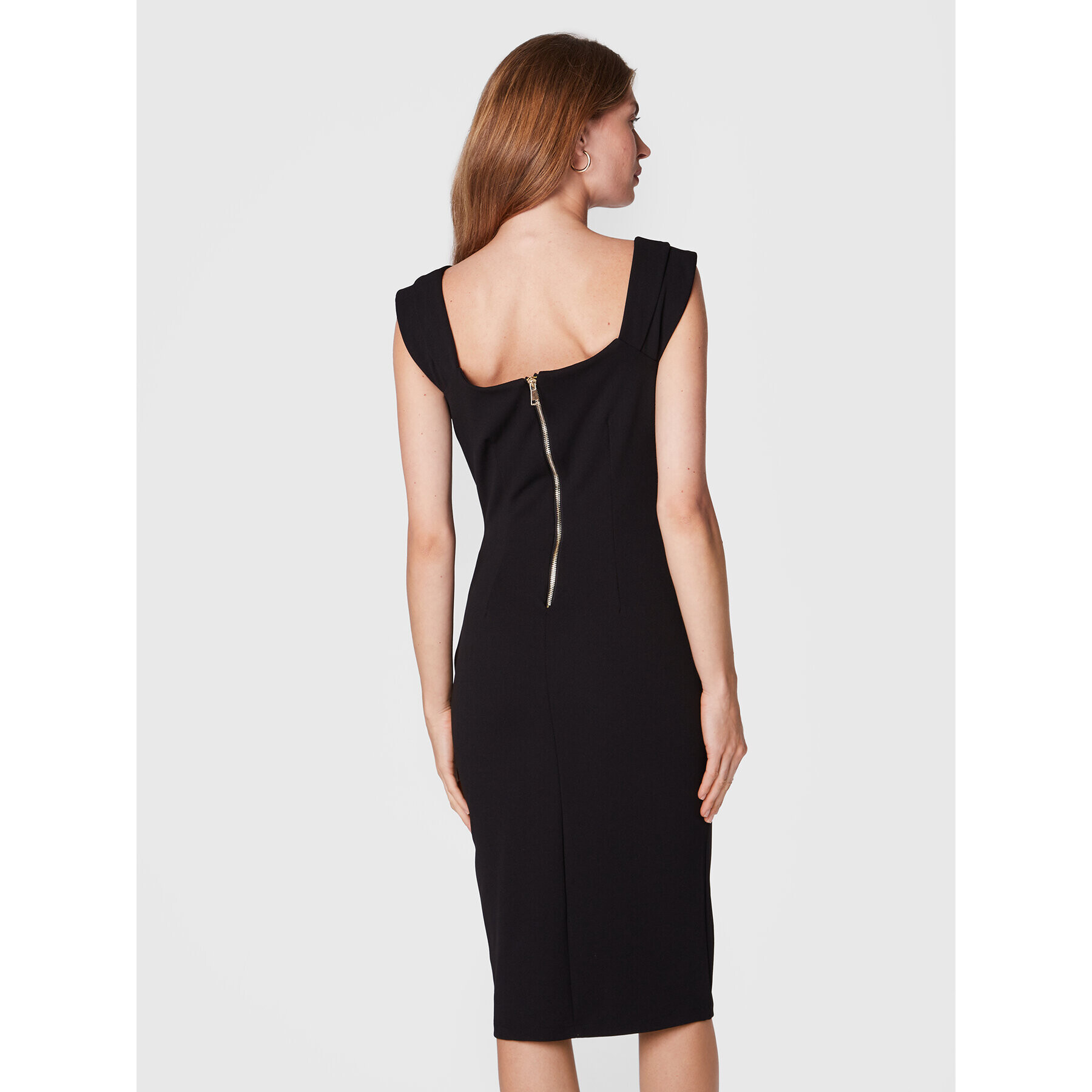 Rinascimento Rochie cocktail CFC0018684002 Negru Slim Fit - Pled.ro