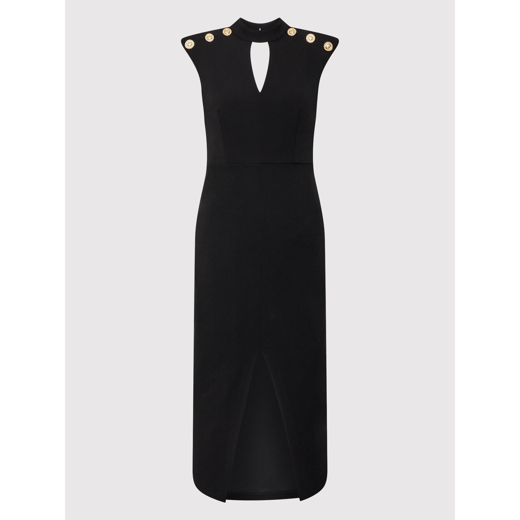 Rinascimento Rochie cocktail CFC0018686002 Negru Regular Fit - Pled.ro