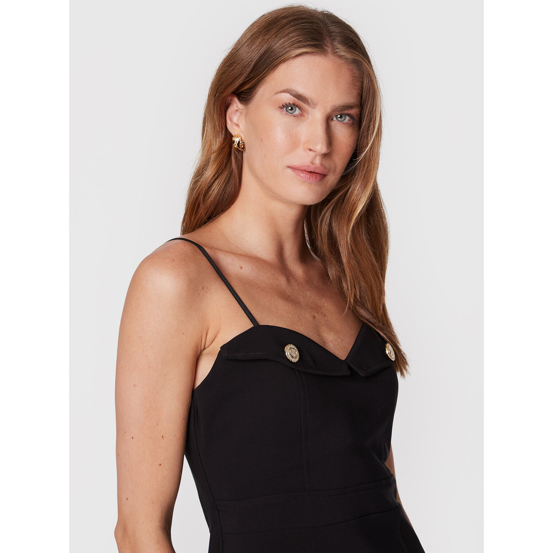 Rinascimento Rochie cocktail CFC0018696002 Negru Slim Fit - Pled.ro