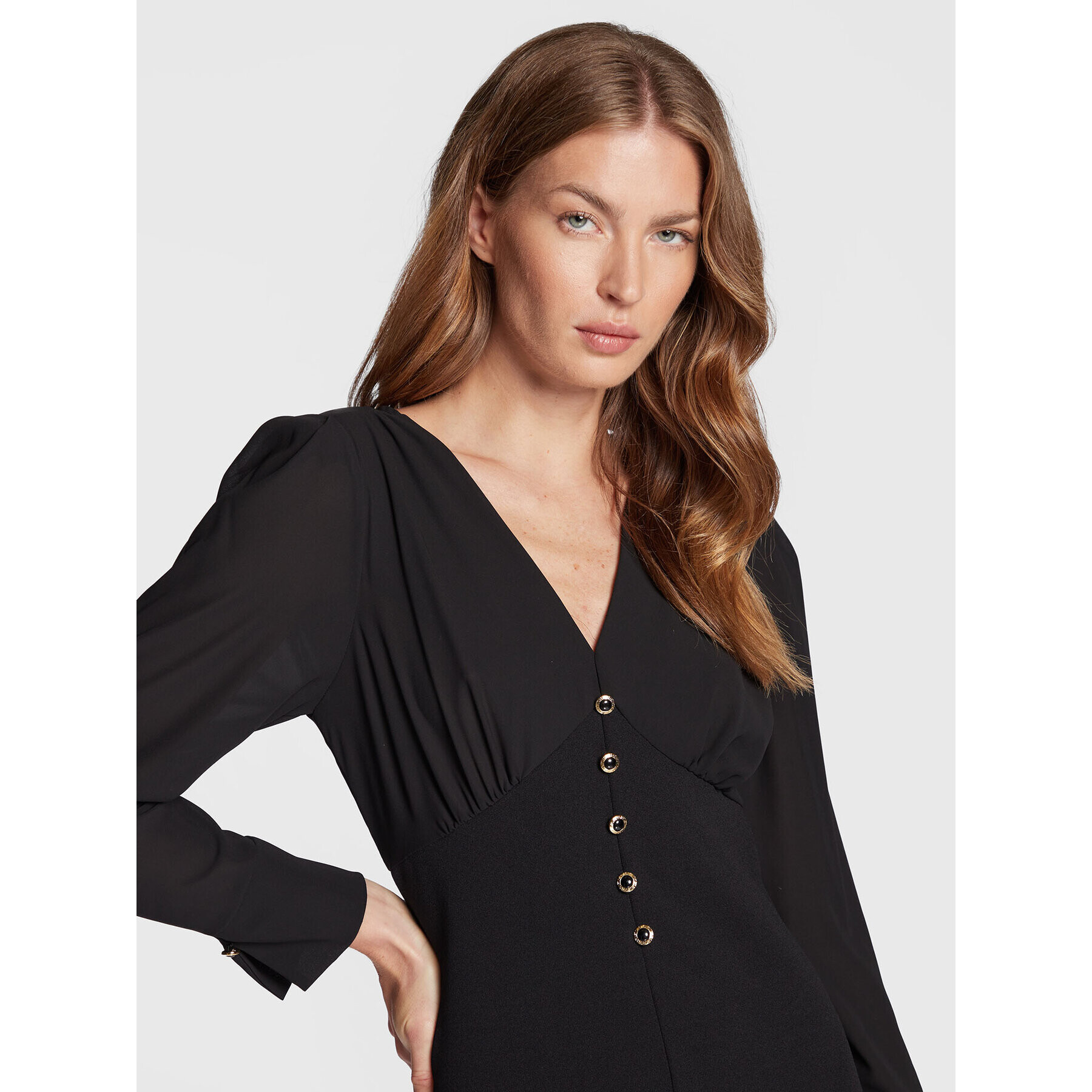 Rinascimento Rochie cocktail CFC0018796002 Negru Regular Fit - Pled.ro