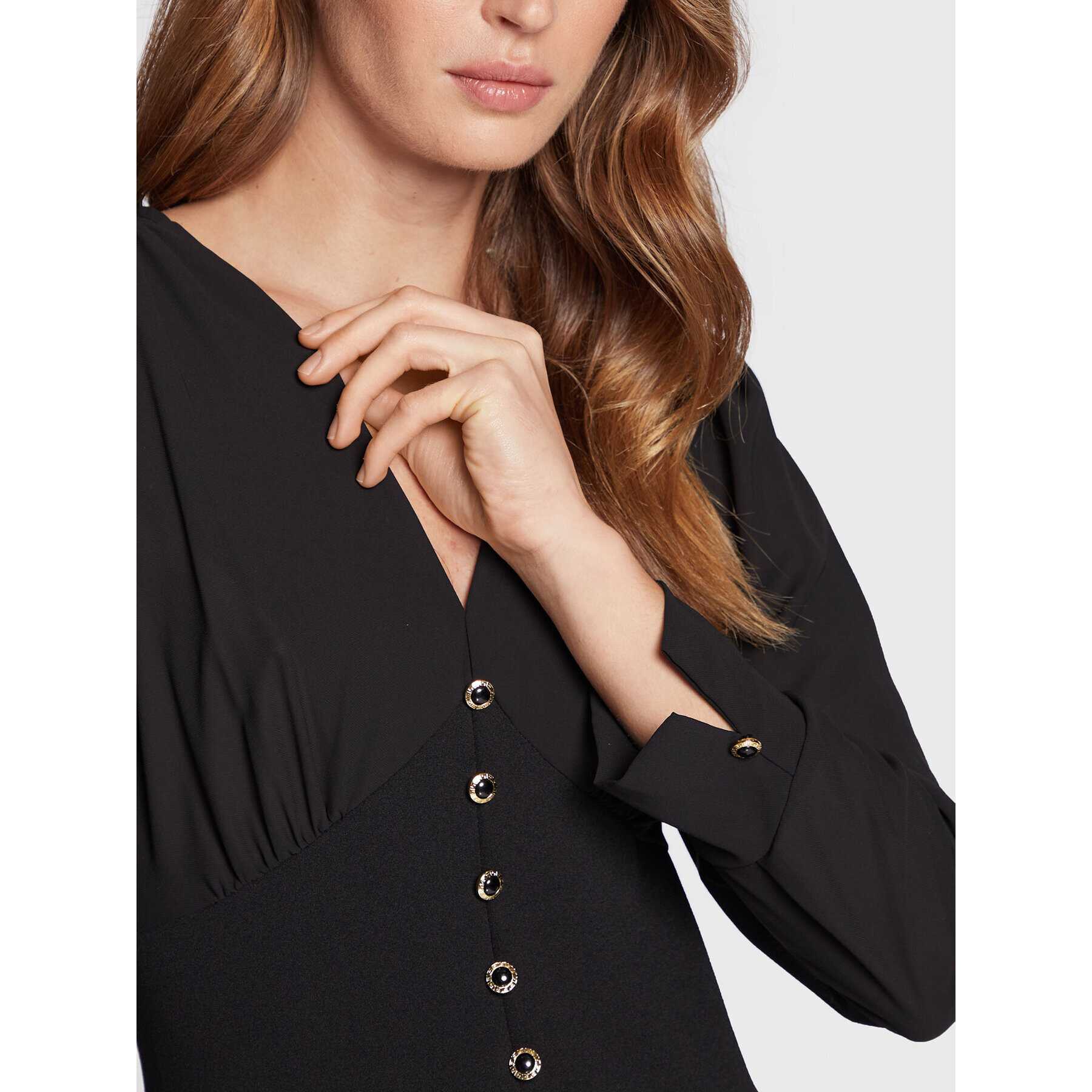 Rinascimento Rochie cocktail CFC0018796002 Negru Regular Fit - Pled.ro