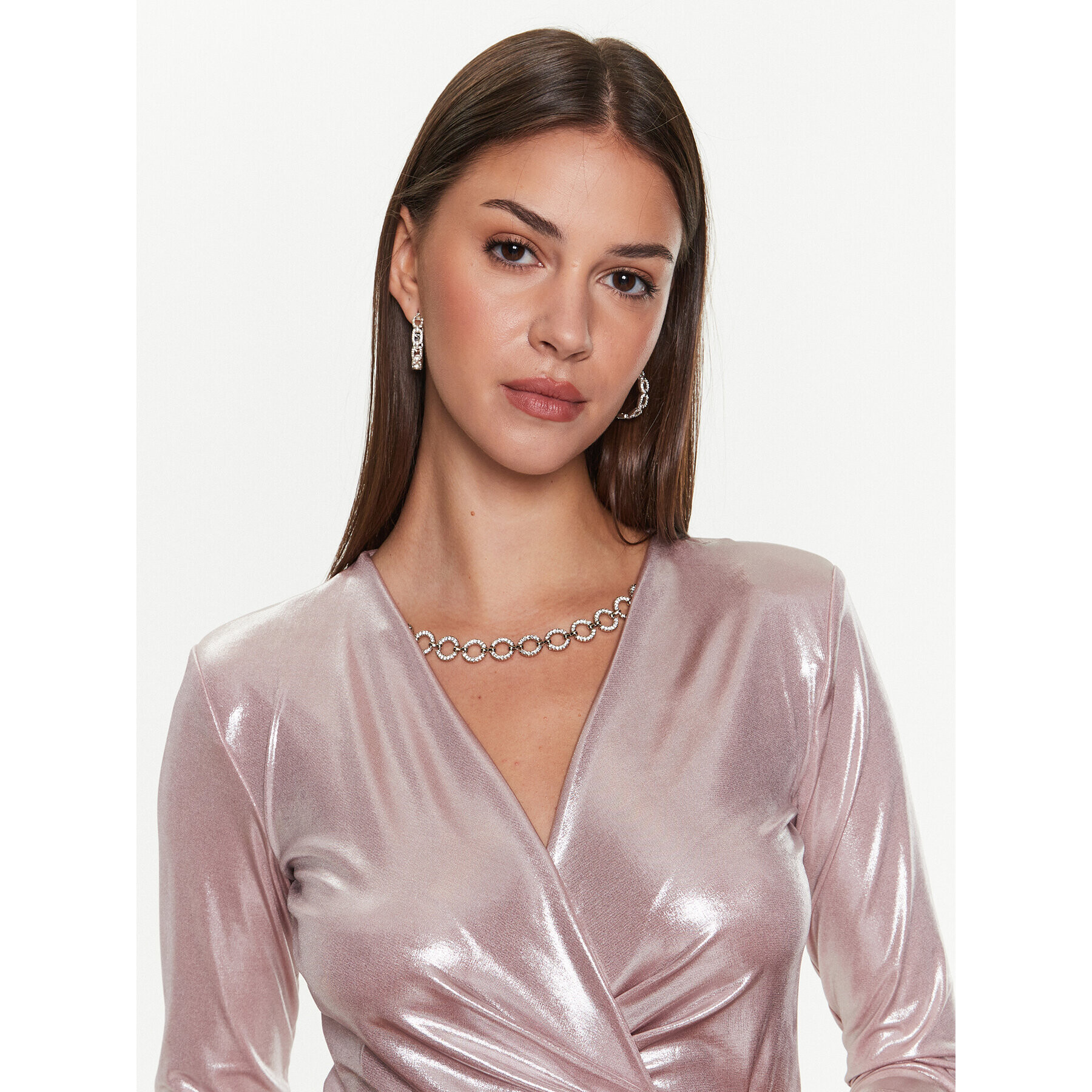 Rinascimento Rochie cocktail CFC0018957002 Roz Regular Fit - Pled.ro