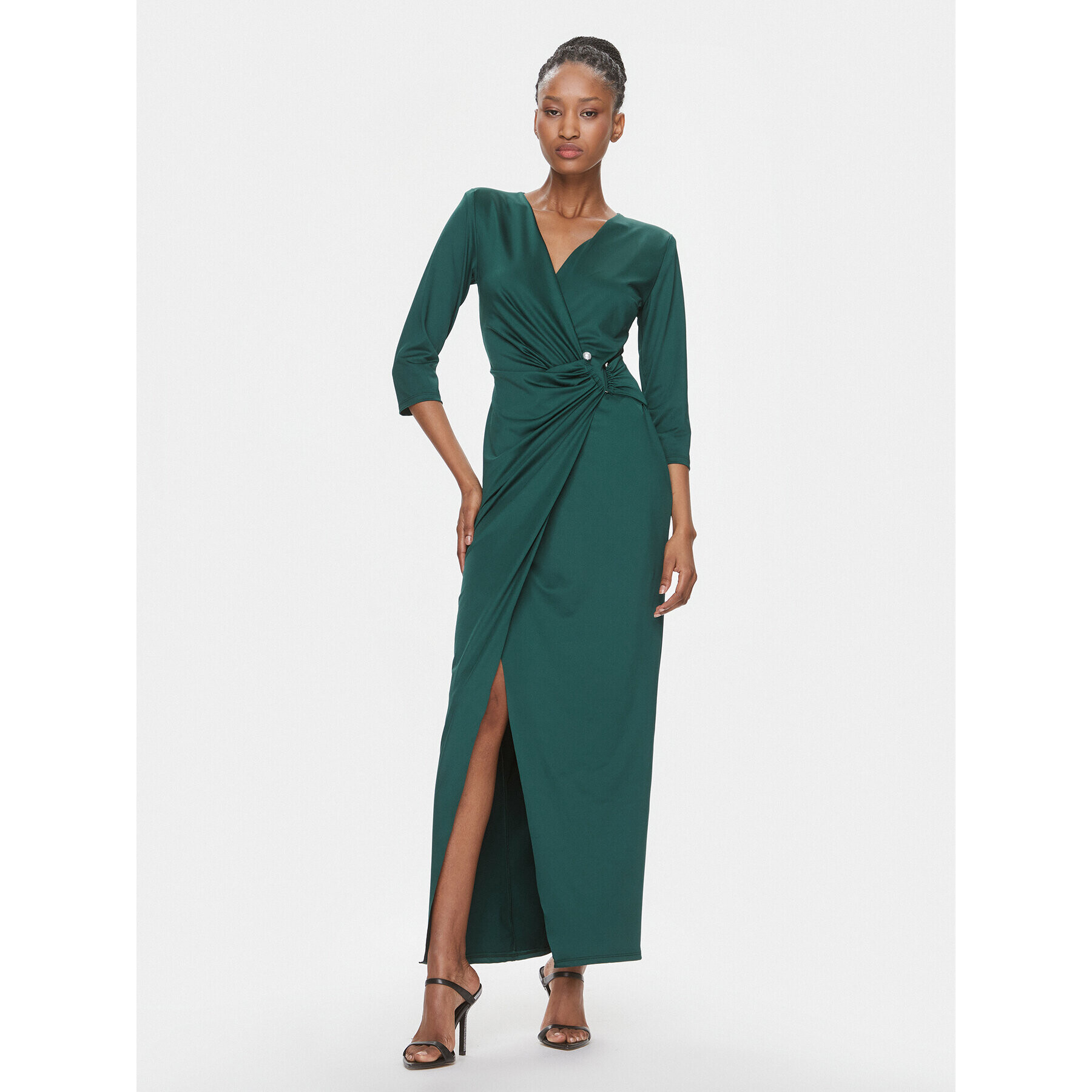 Rinascimento Rochie cocktail CFC0019273002 Verde Regular Fit - Pled.ro