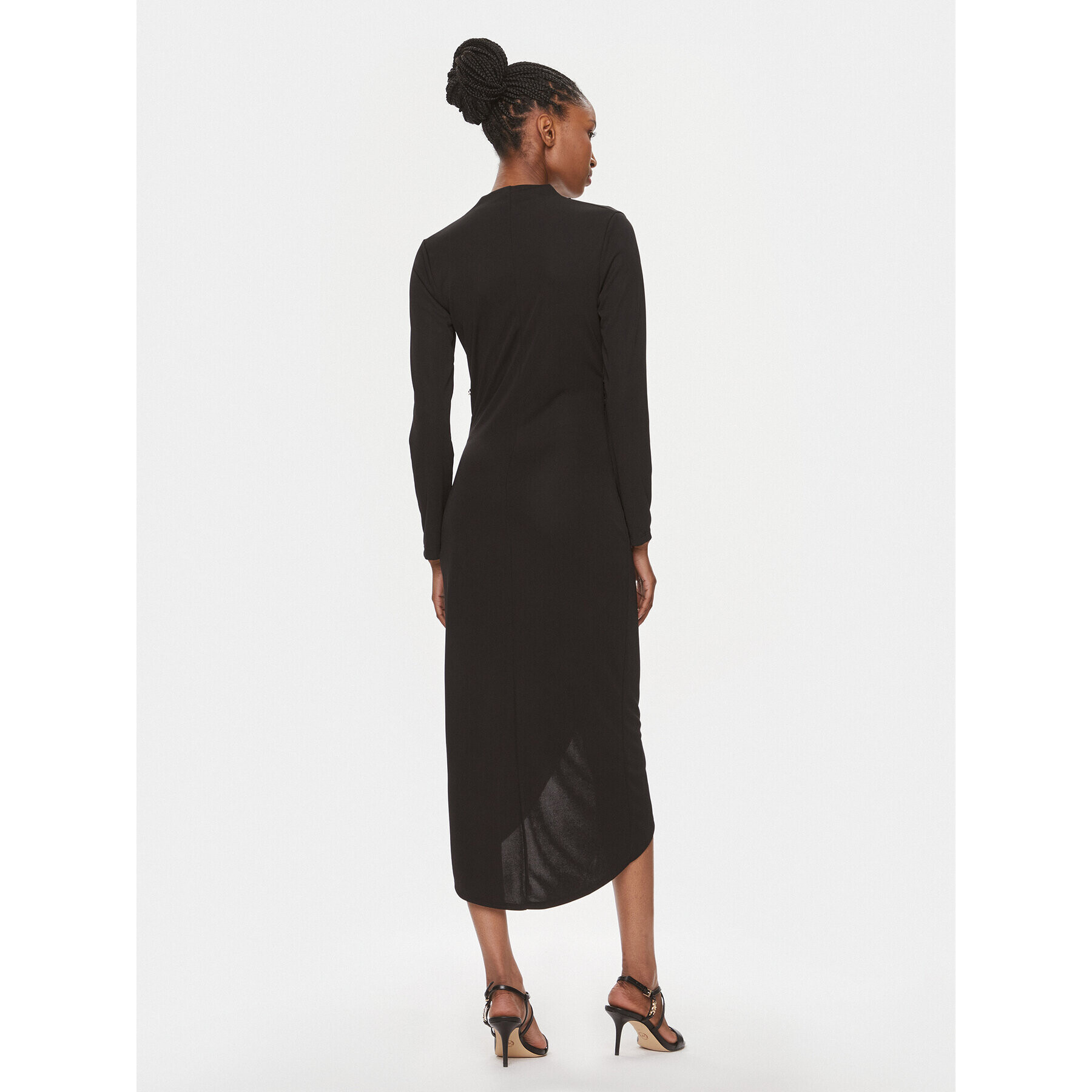 Rinascimento Rochie cocktail CFC0019322002 Negru Regular Fit - Pled.ro