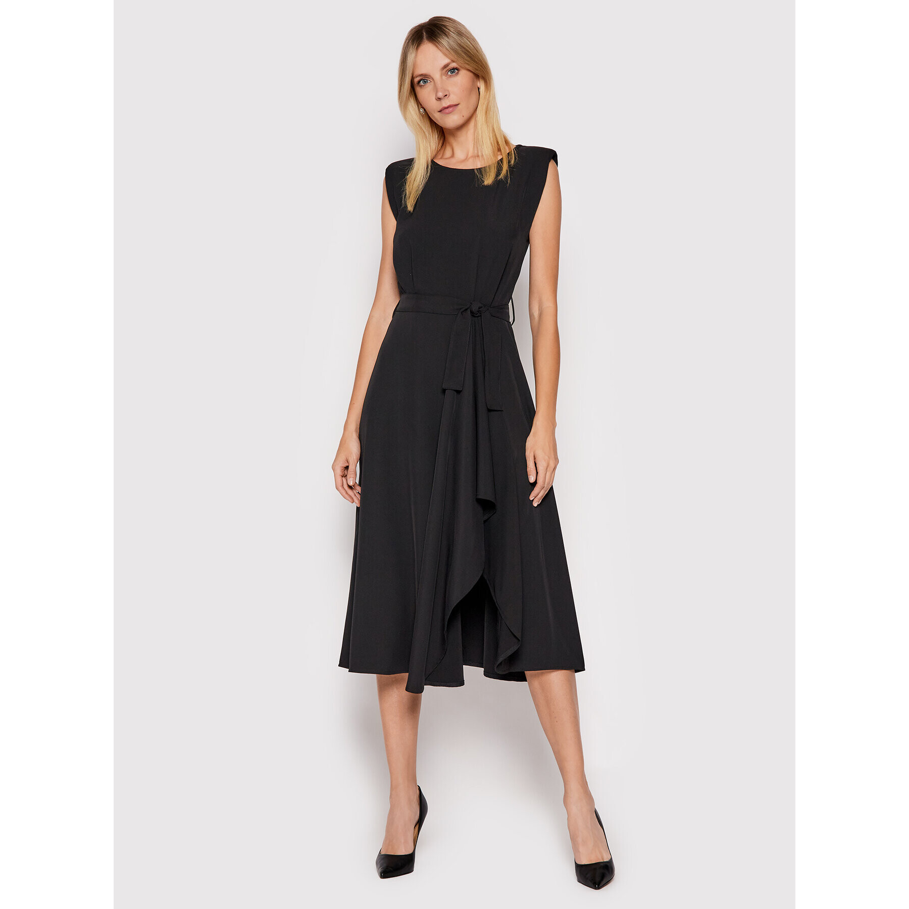 Rinascimento Rochie cocktail CFC0104832003 Negru Regular Fit - Pled.ro