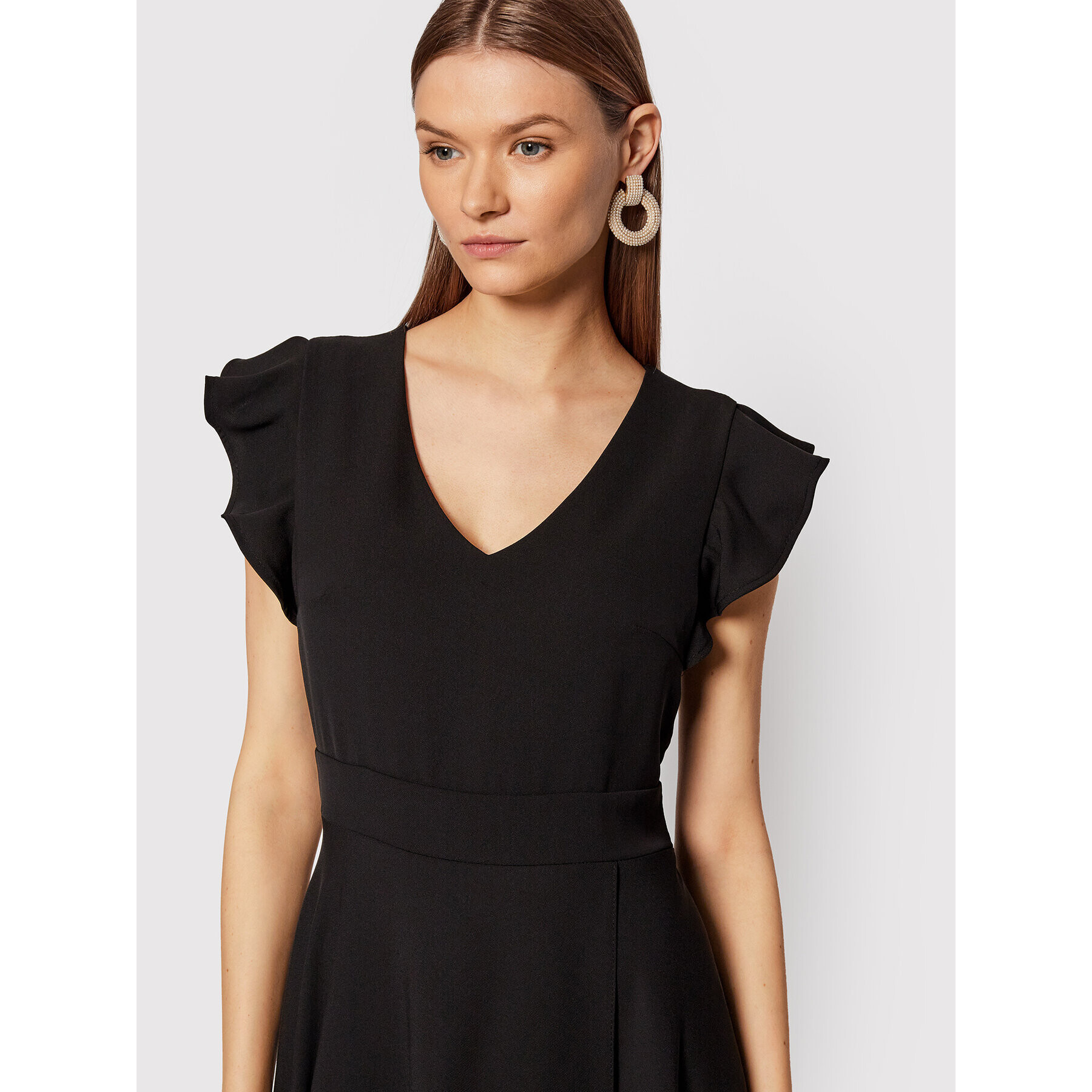 Rinascimento Rochie cocktail CFC0105717003 Negru Regular Fit - Pled.ro