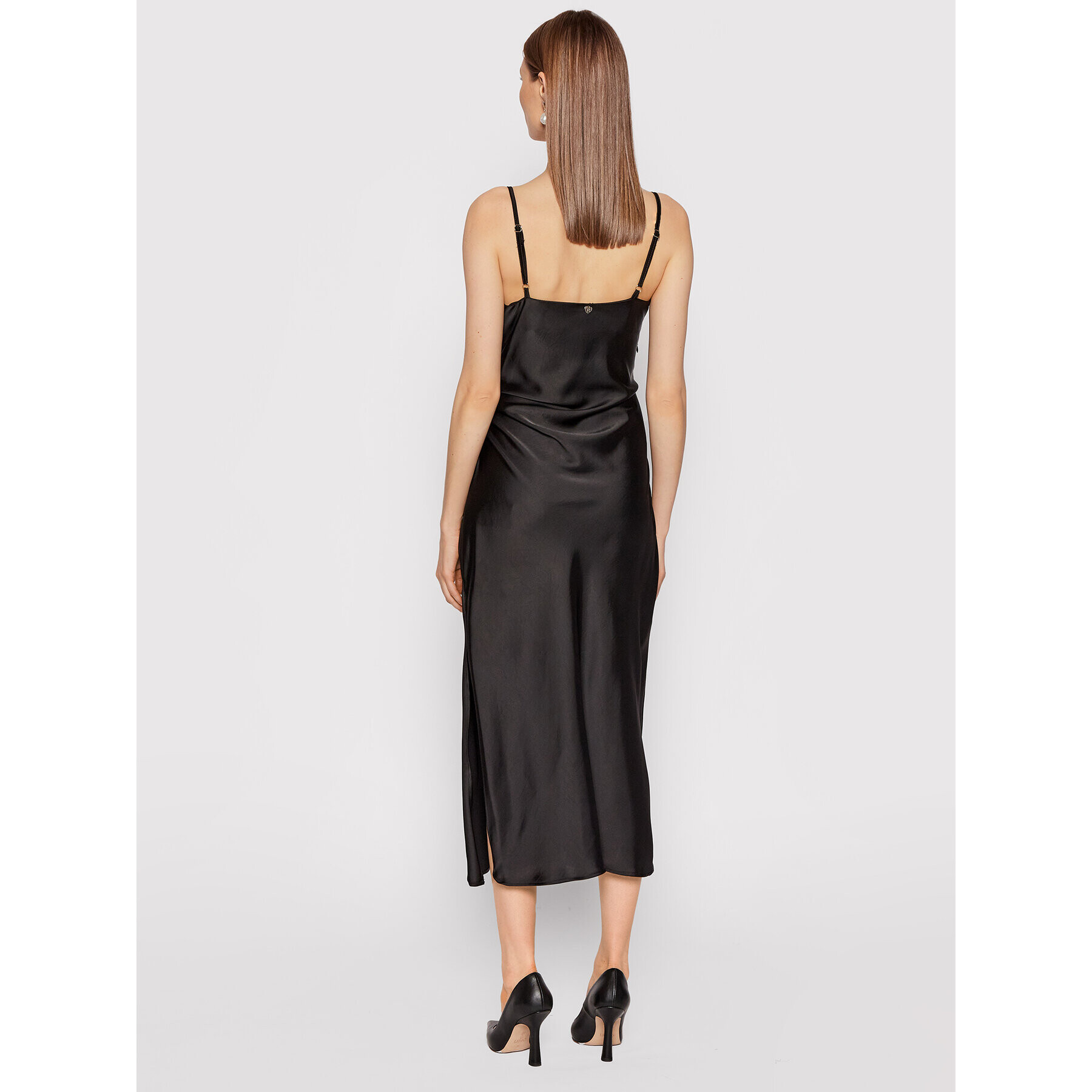 Rinascimento Rochie cocktail CFC0106159003 Negru Regular Fit - Pled.ro