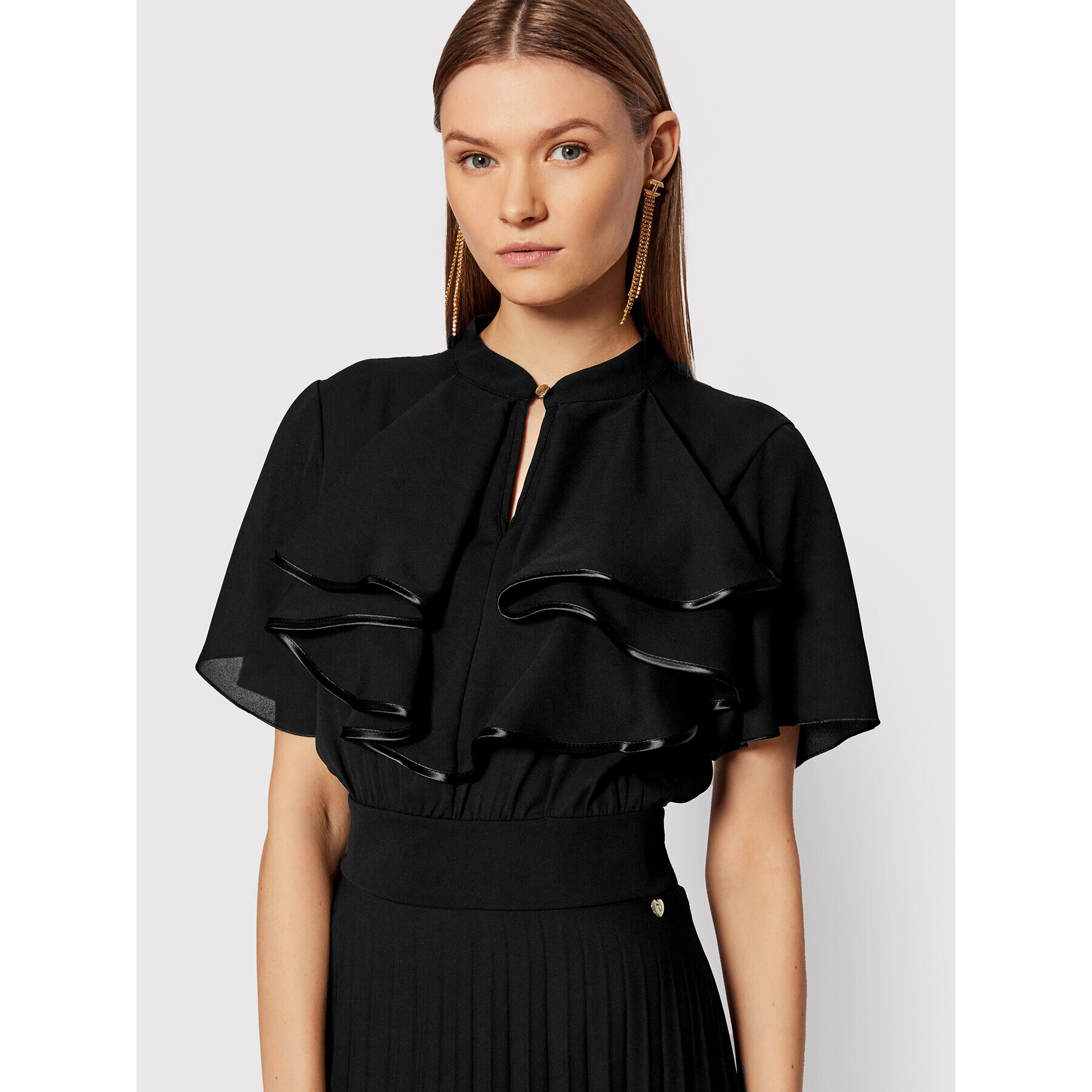 Rinascimento Rochie cocktail CFC0106369003 Negru Regular Fit - Pled.ro