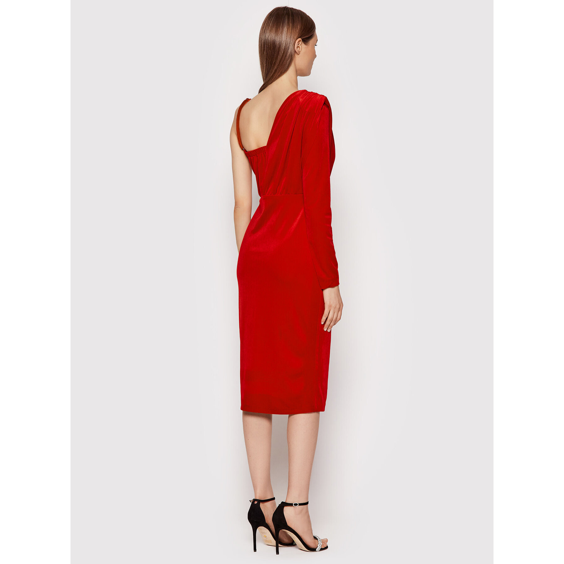 Rinascimento Rochie cocktail CFC0106681003 Roșu Slim Fit - Pled.ro