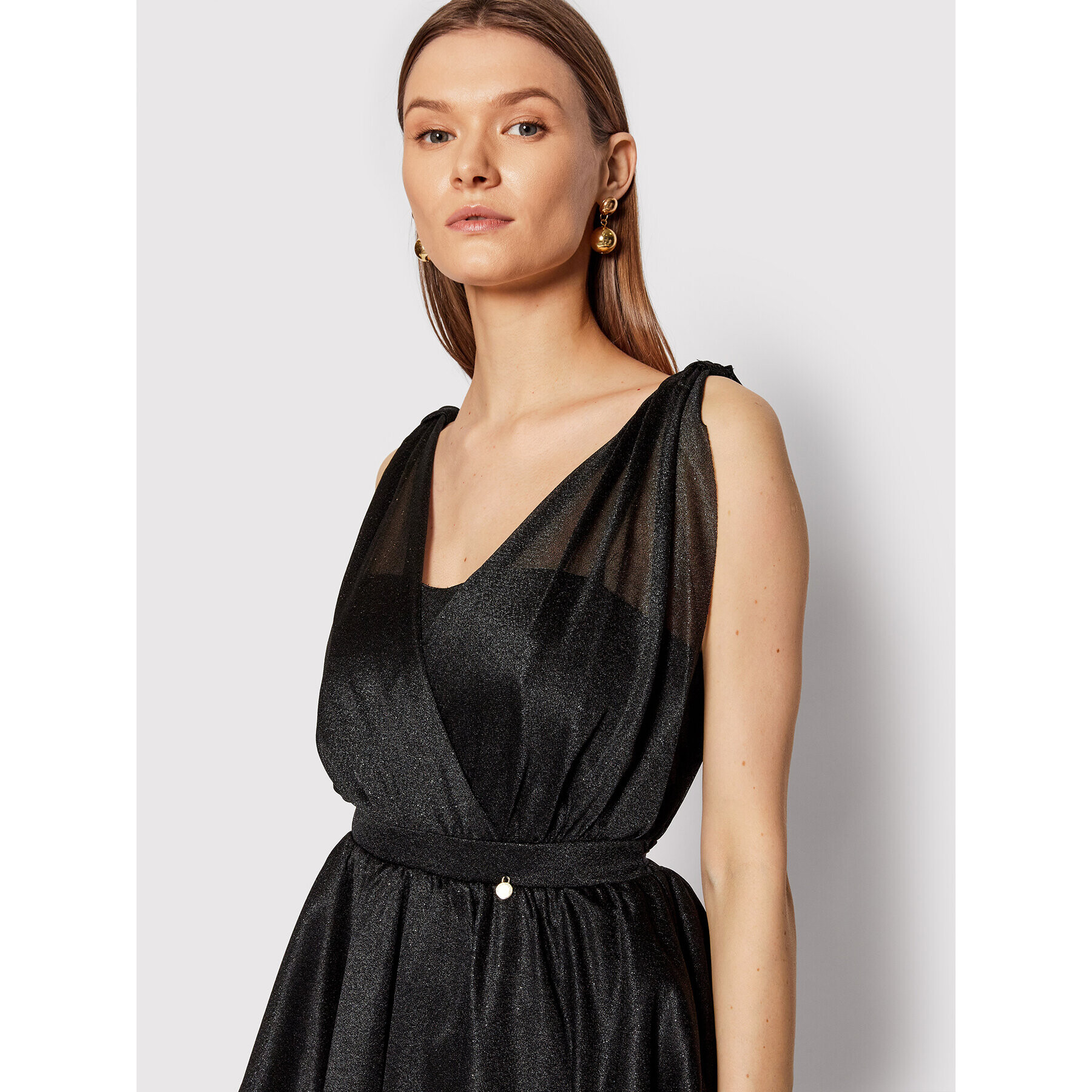 Rinascimento Rochie cocktail CFC0106717003 Negru Regular Fit - Pled.ro