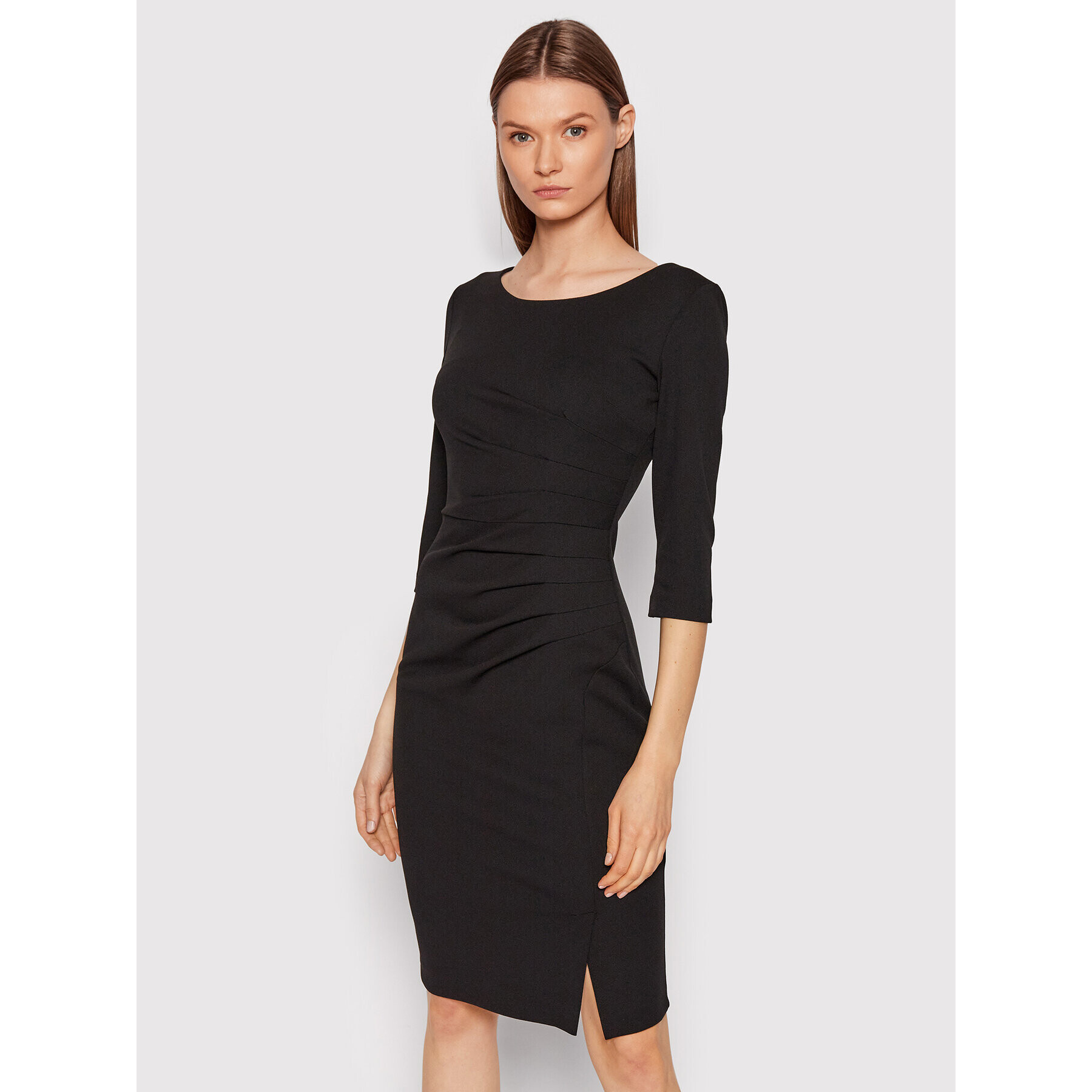 Rinascimento Rochie cocktail CFC0107079003 Negru Slim Fit - Pled.ro