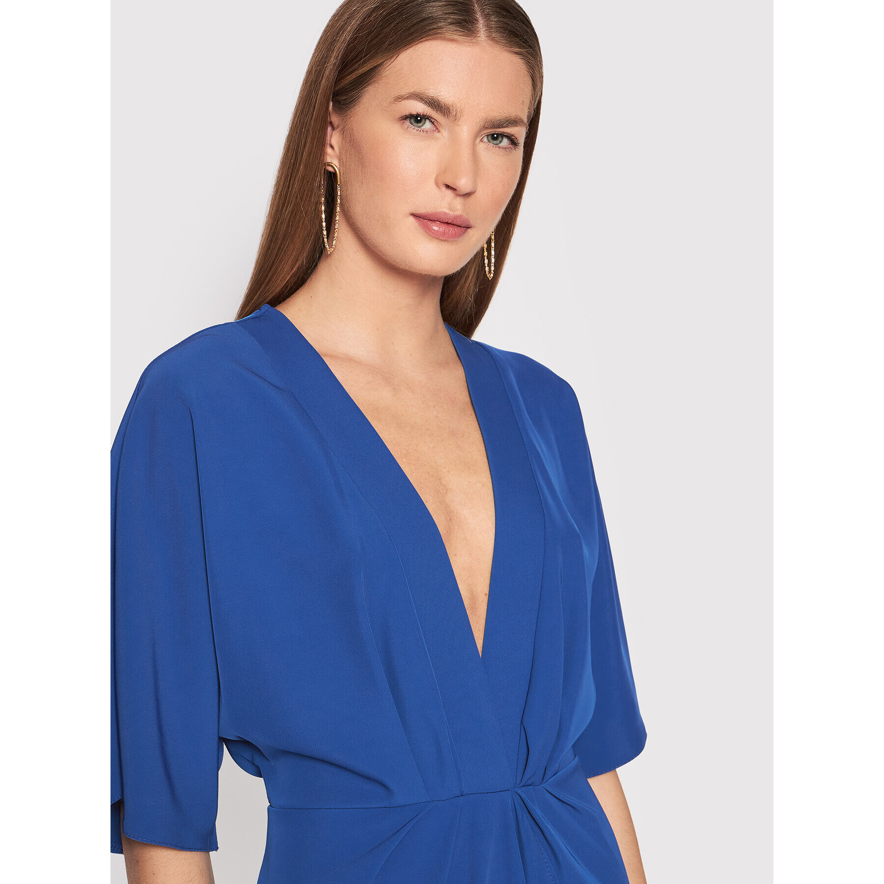 Rinascimento Rochie cocktail CFC0107296003 Albastru Regular Fit - Pled.ro