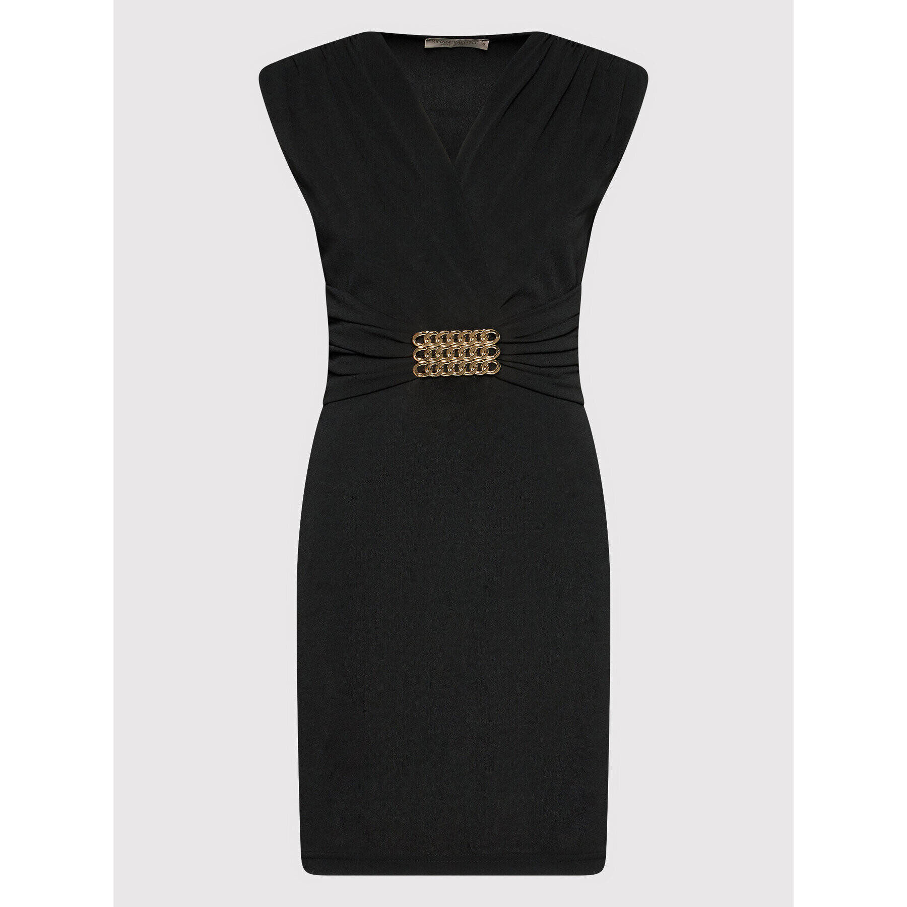 Rinascimento Rochie cocktail CFC0107441003 Negru Regular Fit - Pled.ro