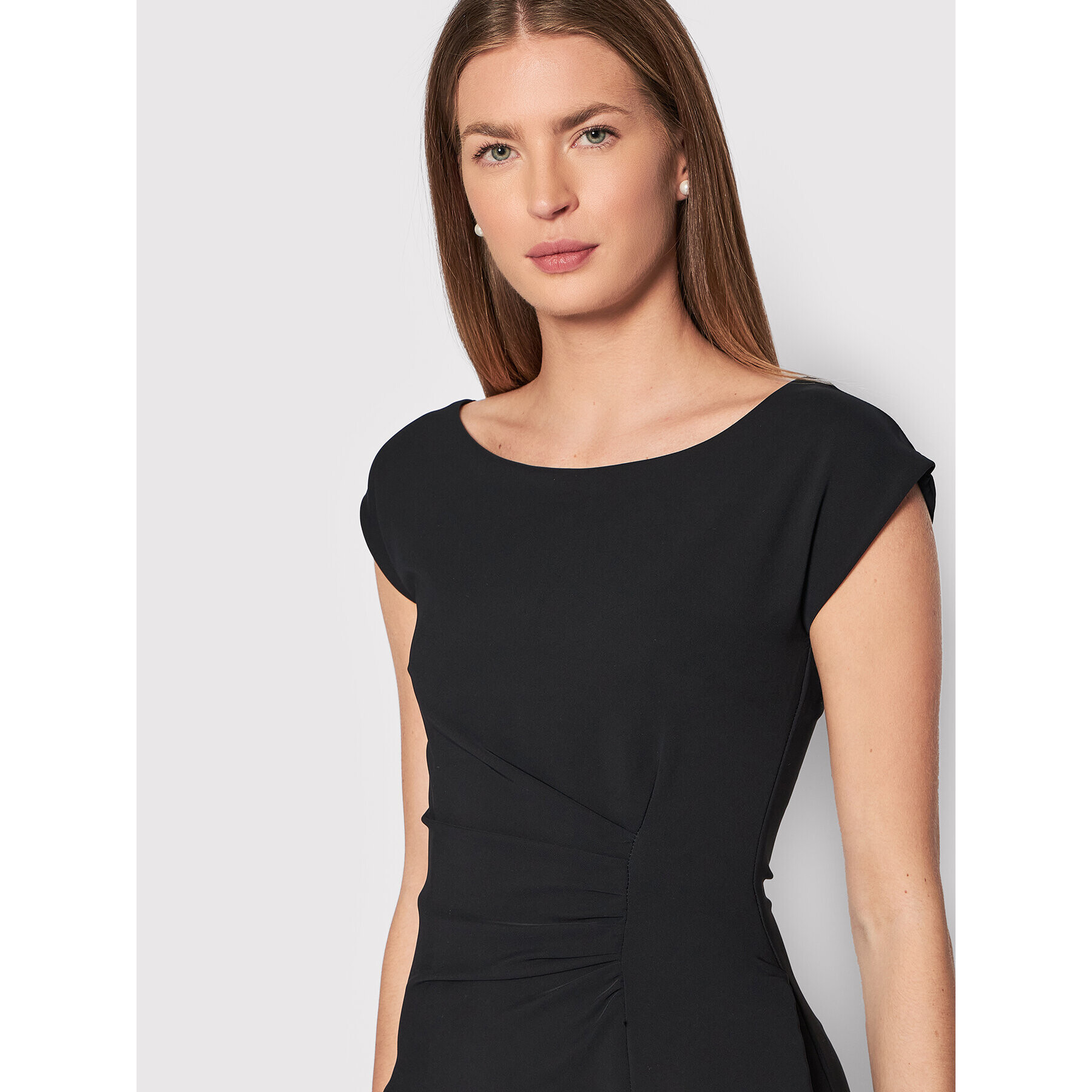 Rinascimento Rochie cocktail CFC0107604003 Negru Slim Fit - Pled.ro