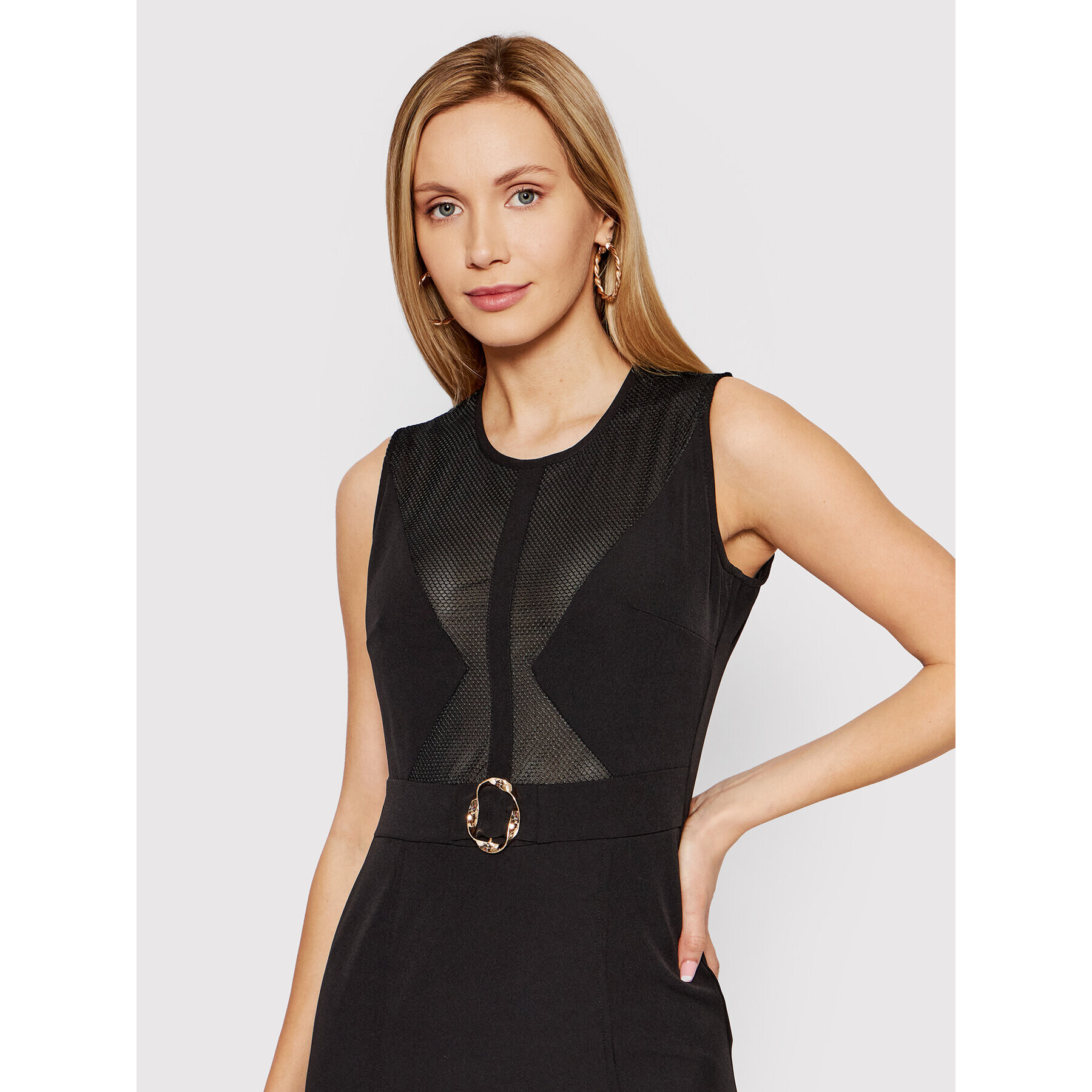 Rinascimento Rochie cocktail CFC0107672003 Negru Slim Fit - Pled.ro