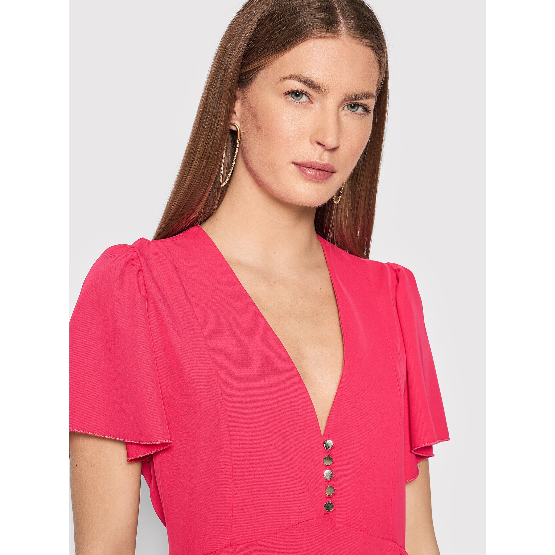 Rinascimento Rochie cocktail CFC0107733003 Roz Relaxed Fit - Pled.ro