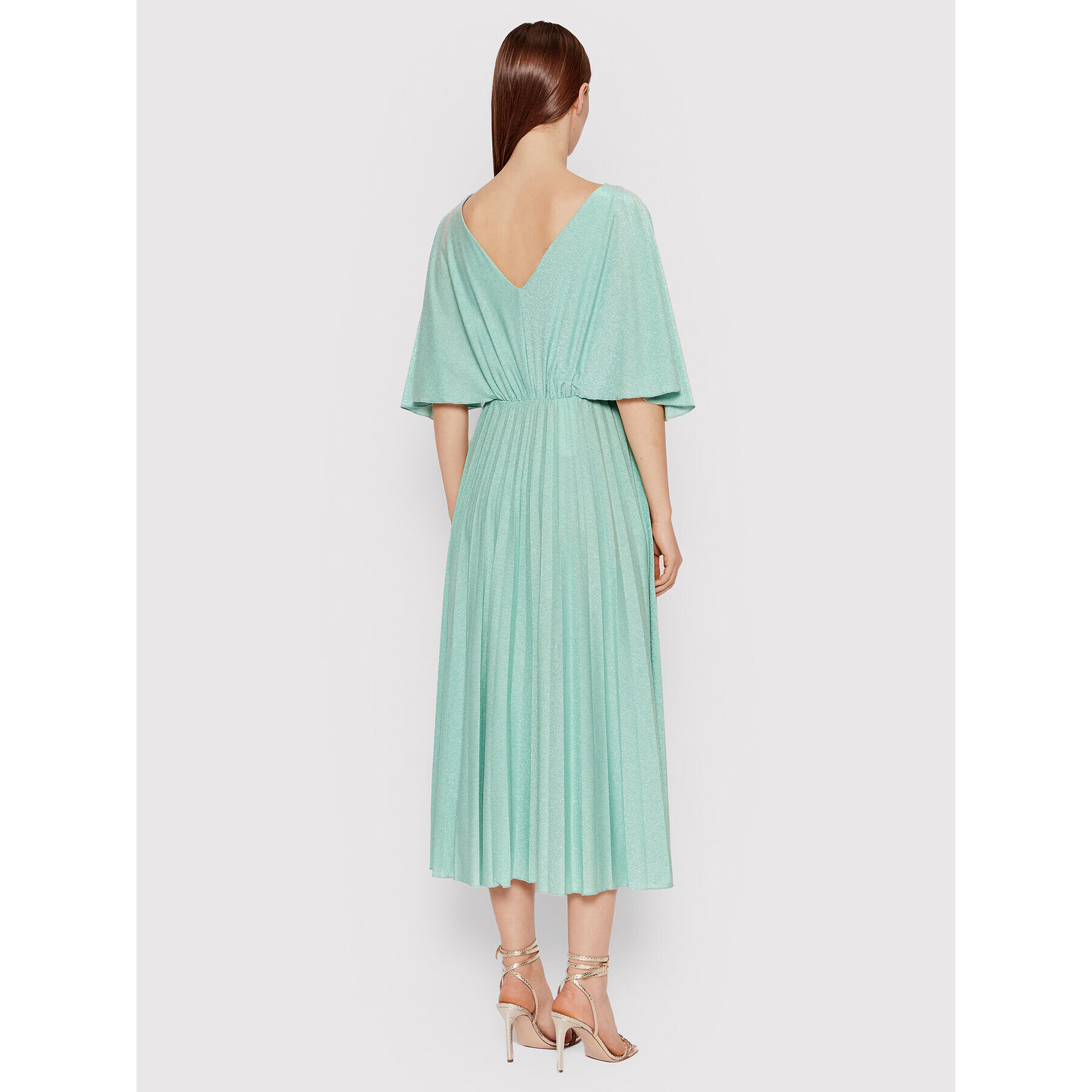 Rinascimento Rochie cocktail CFC0107879003 Verde Regular Fit - Pled.ro