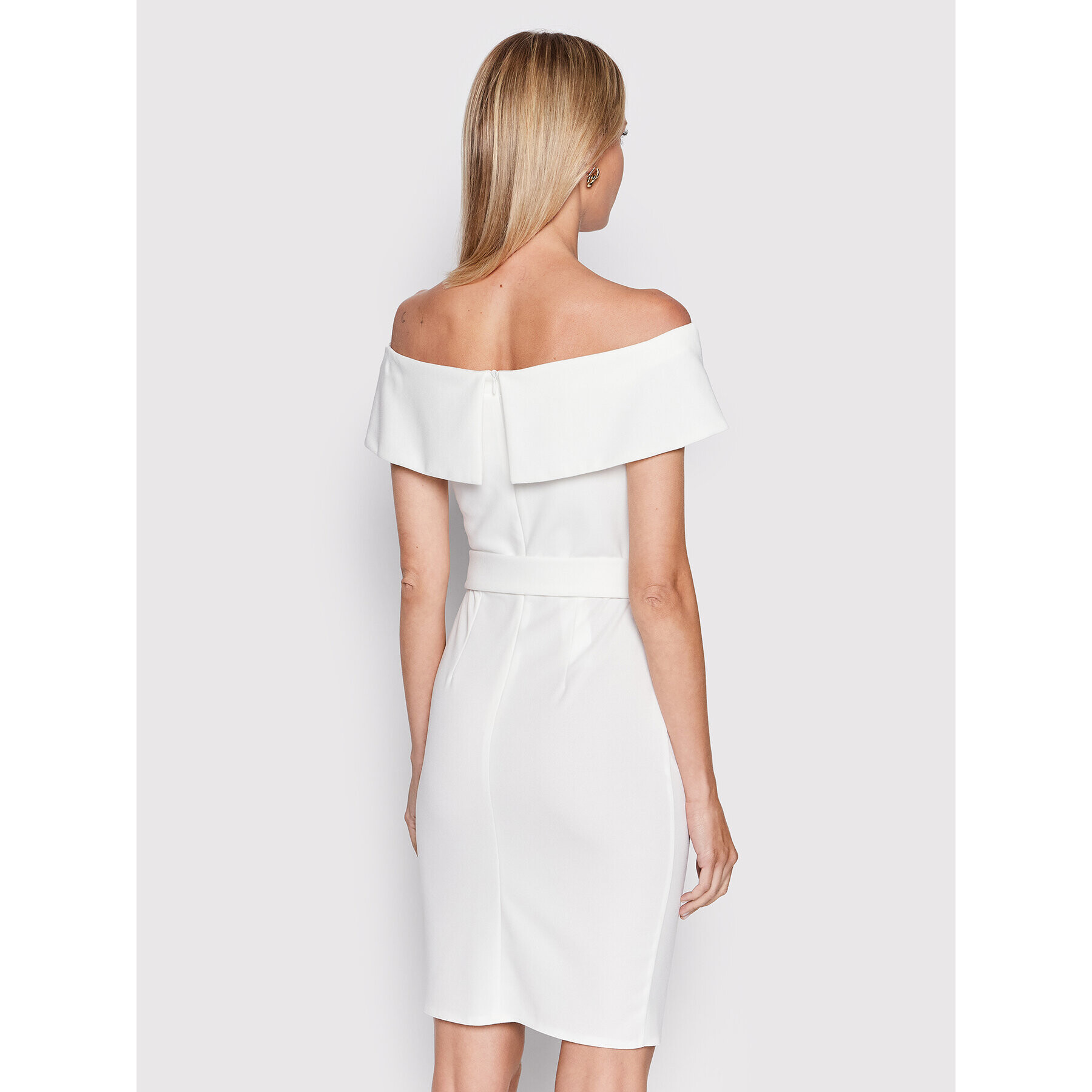 Rinascimento Rochie cocktail CFC0109436003 Alb Slim Fit - Pled.ro