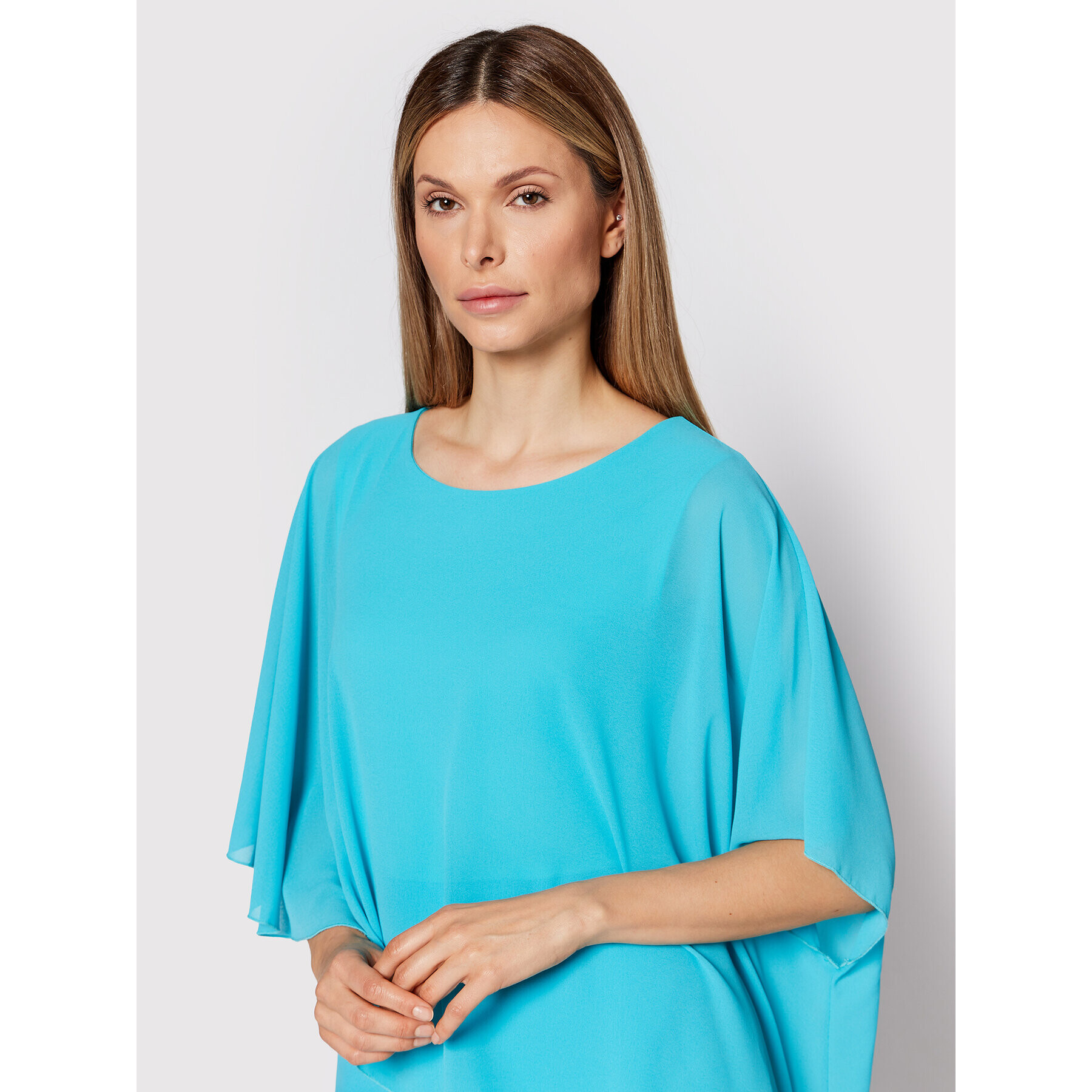 Rinascimento Rochie cocktail CFC0109440003 Albastru Regular Fit - Pled.ro