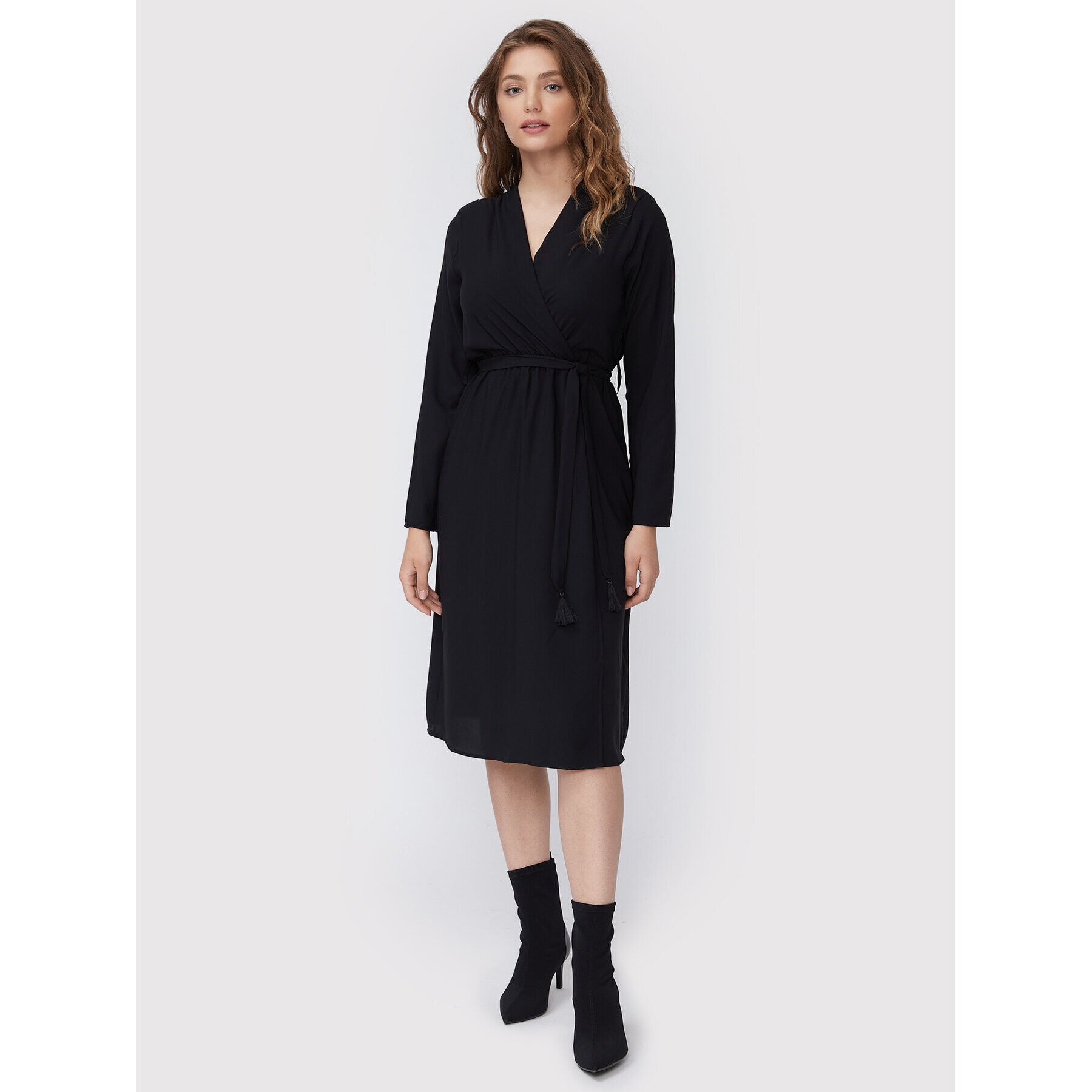 Rinascimento Rochie cocktail CFC0110009003 Negru Regular Fit - Pled.ro