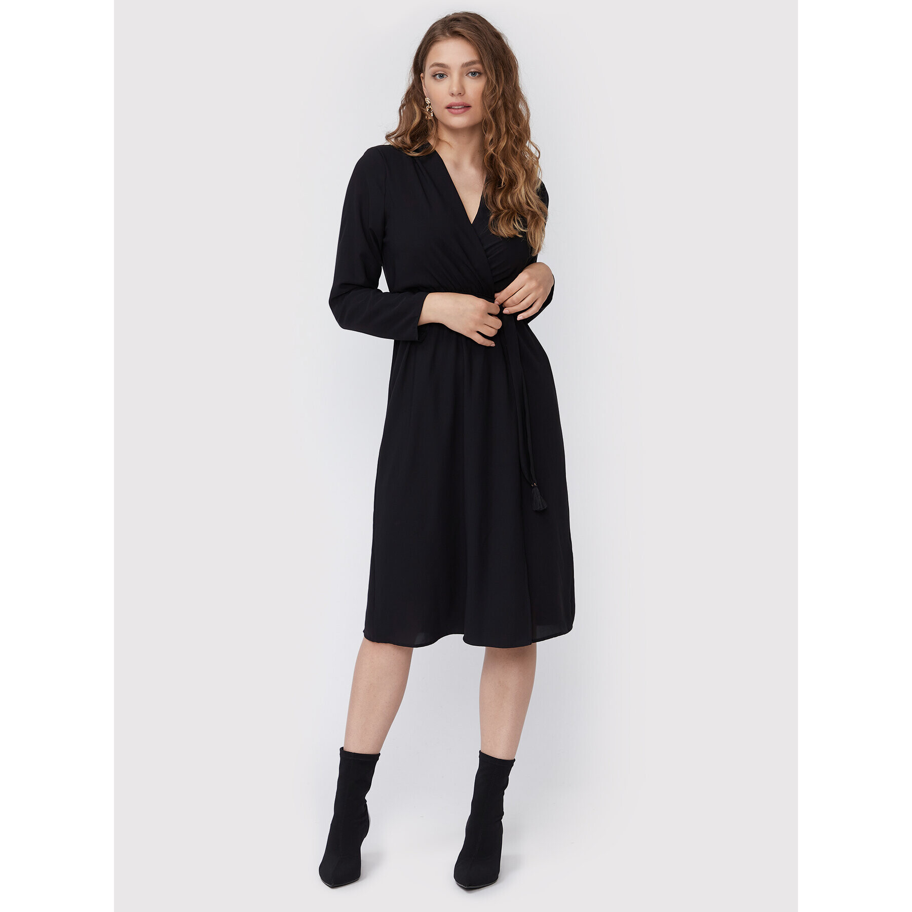 Rinascimento Rochie cocktail CFC0110009003 Negru Regular Fit - Pled.ro