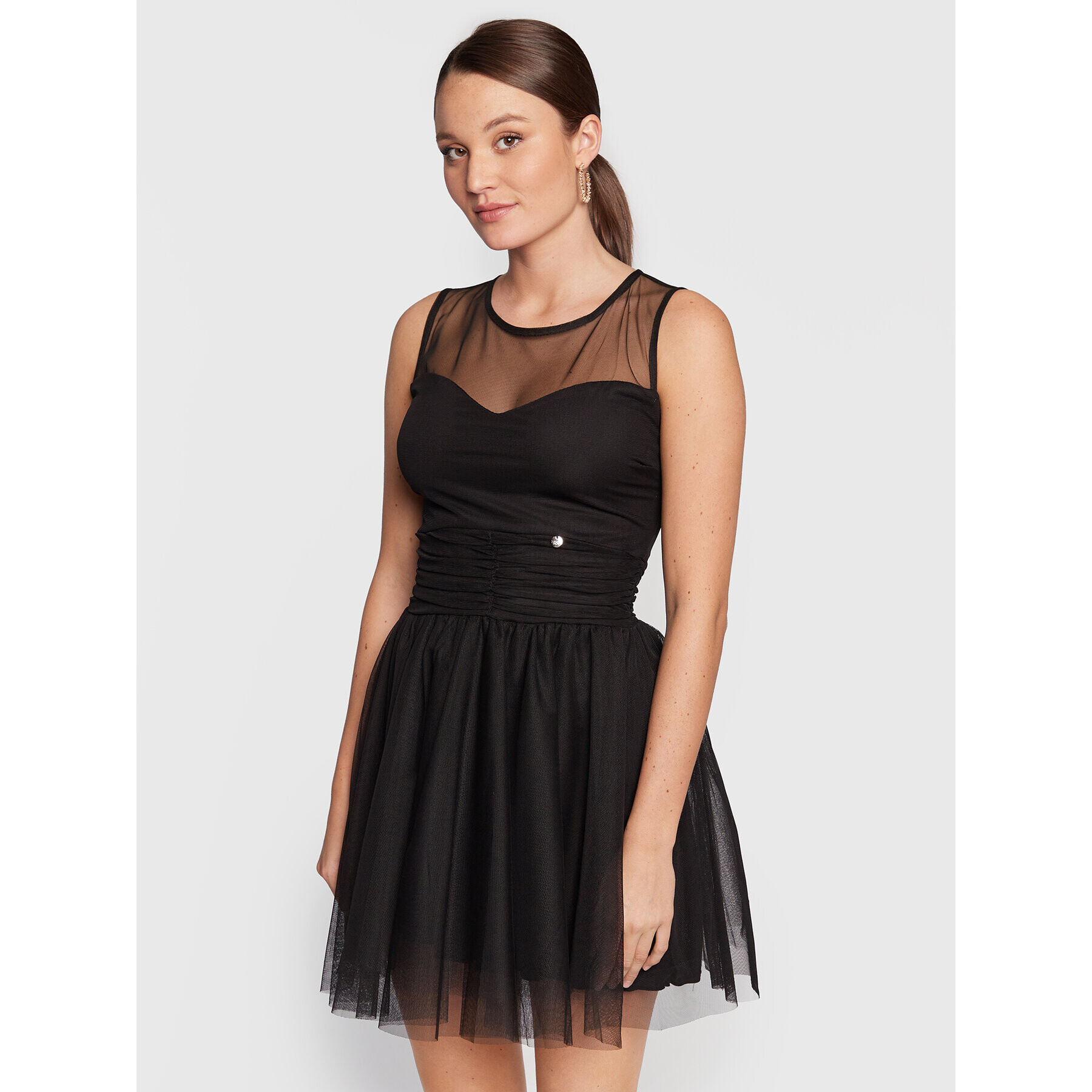 Rinascimento Rochie cocktail CFC0110240003 Negru Regular Fit - Pled.ro