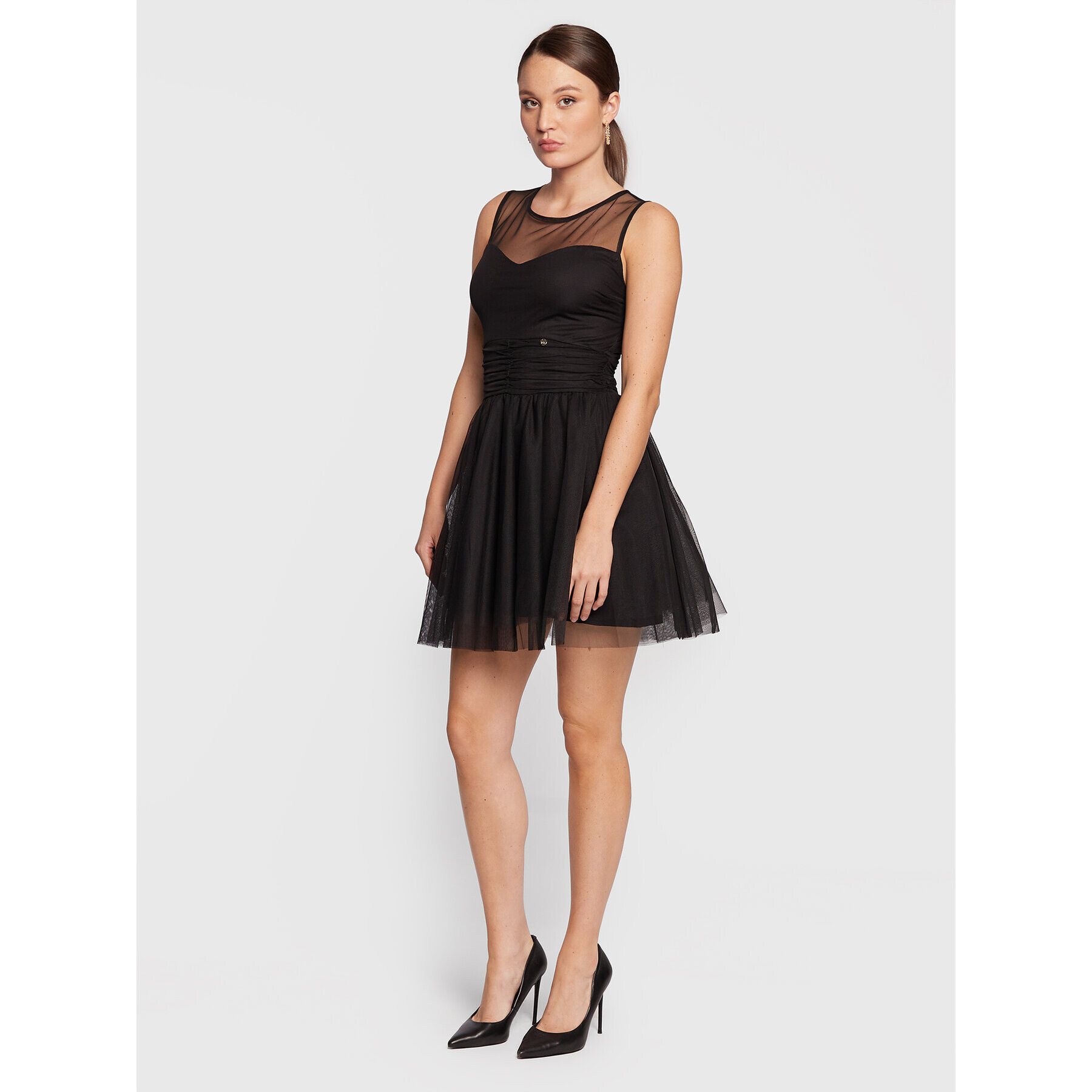 Rinascimento Rochie cocktail CFC0110240003 Negru Regular Fit - Pled.ro