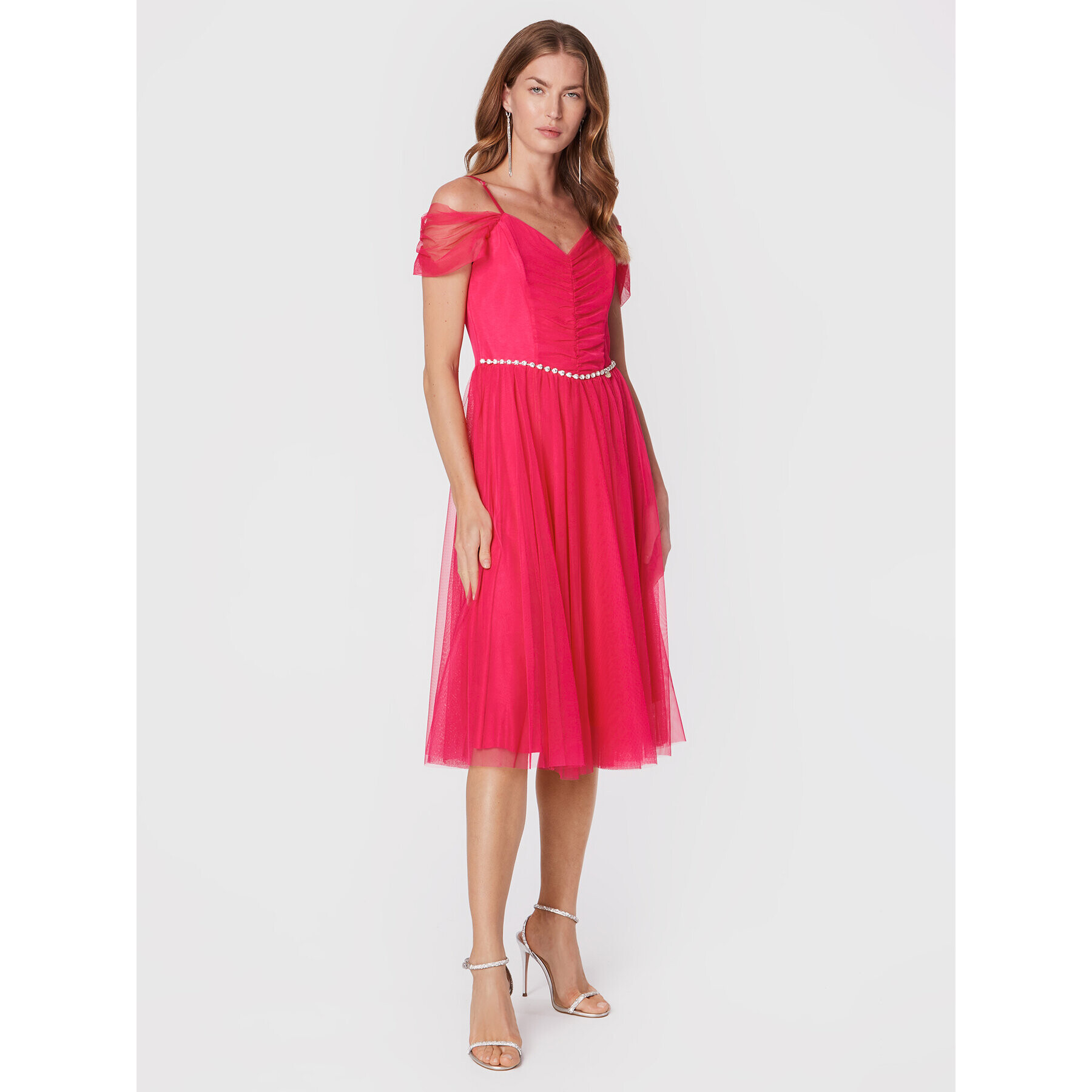 Rinascimento Rochie cocktail CFC0110393003 Roz Regular Fit - Pled.ro