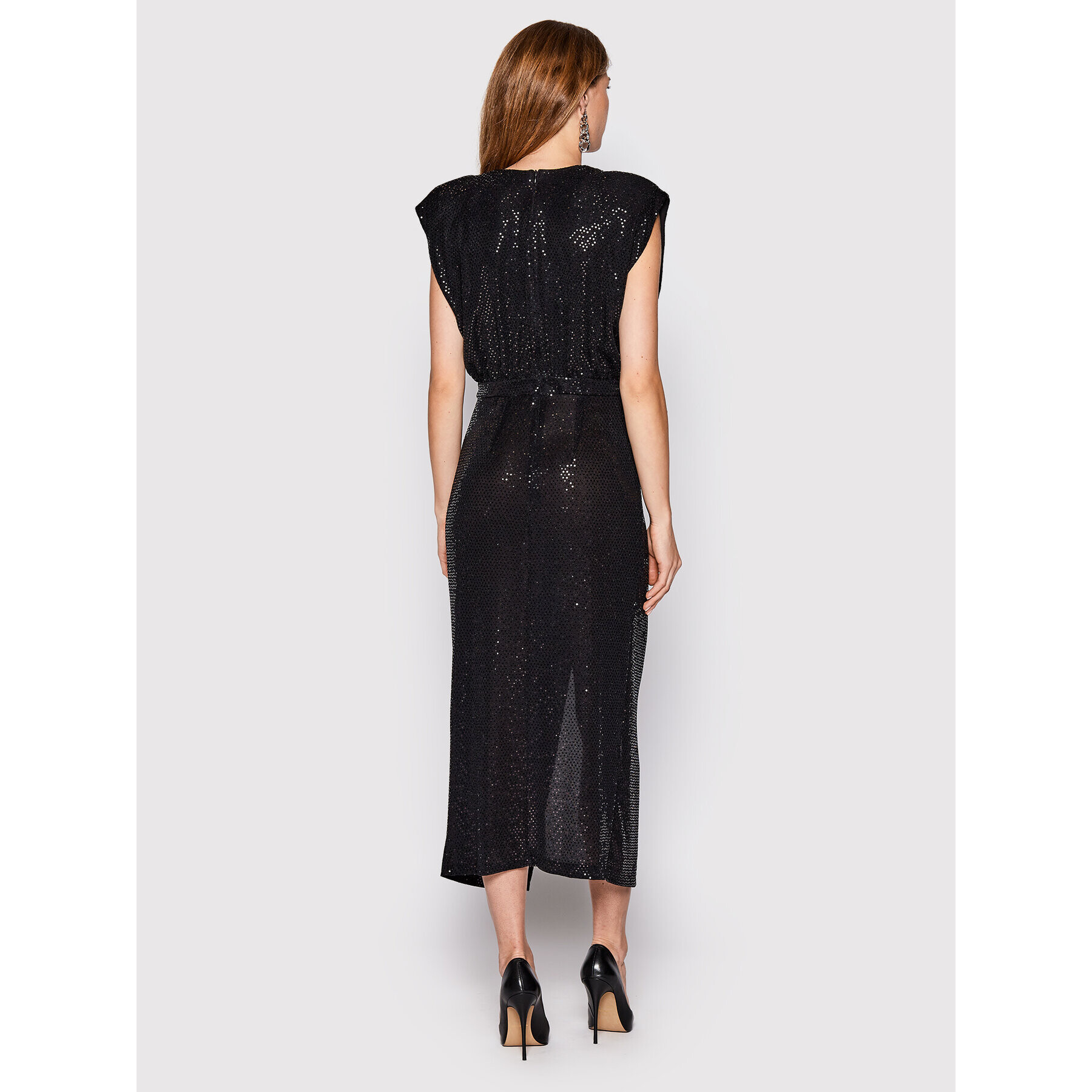 Rinascimento Rochie cocktail CFC0110461003 Negru Regular Fit - Pled.ro