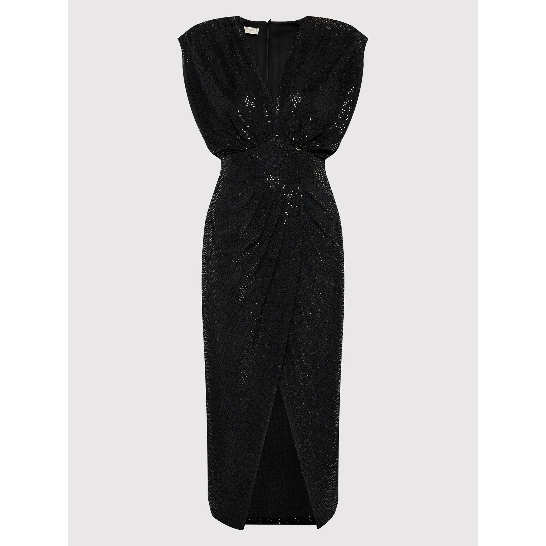 Rinascimento Rochie cocktail CFC0110461003 Negru Regular Fit - Pled.ro