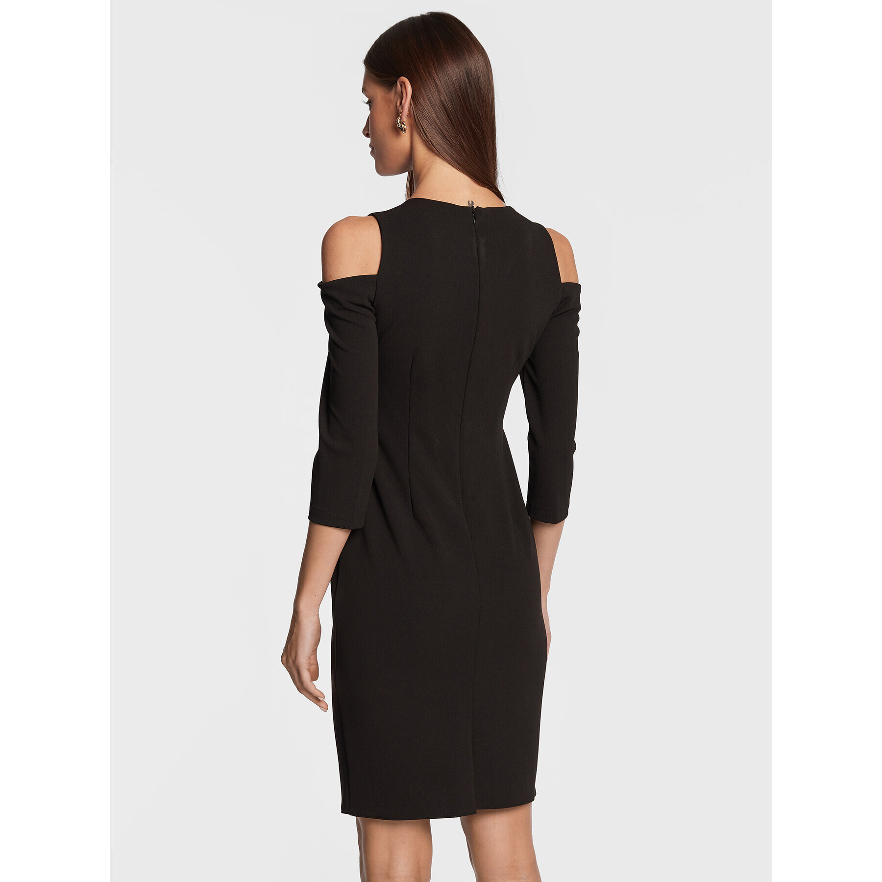 Rinascimento Rochie cocktail CFC0110528003 Negru Regular Fit - Pled.ro