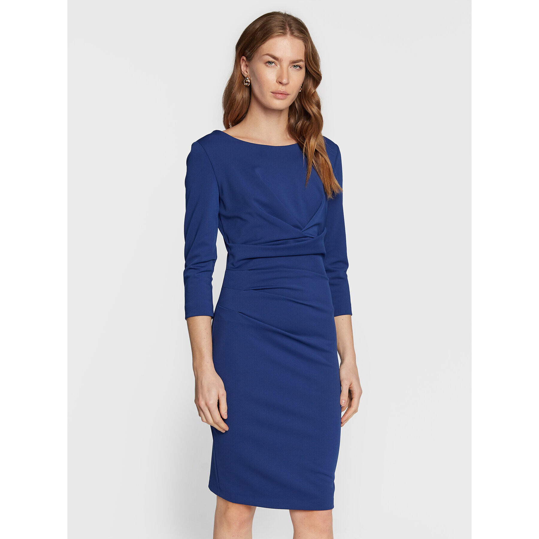 Rinascimento Rochie cocktail CFC0110643003 Bleumarin Regular Fit - Pled.ro