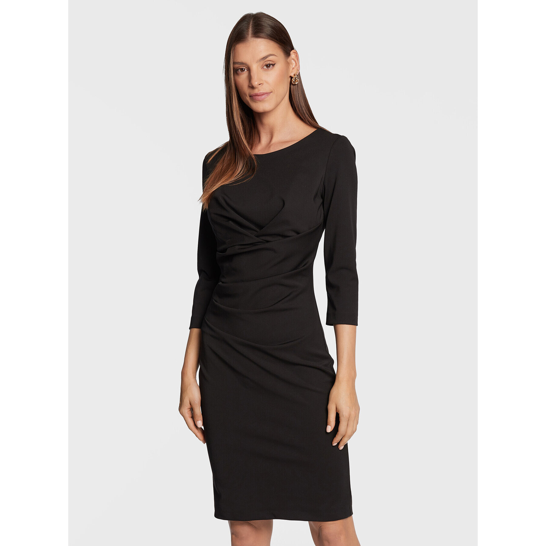 Rinascimento Rochie cocktail CFC0110643003 Negru Regular Fit - Pled.ro