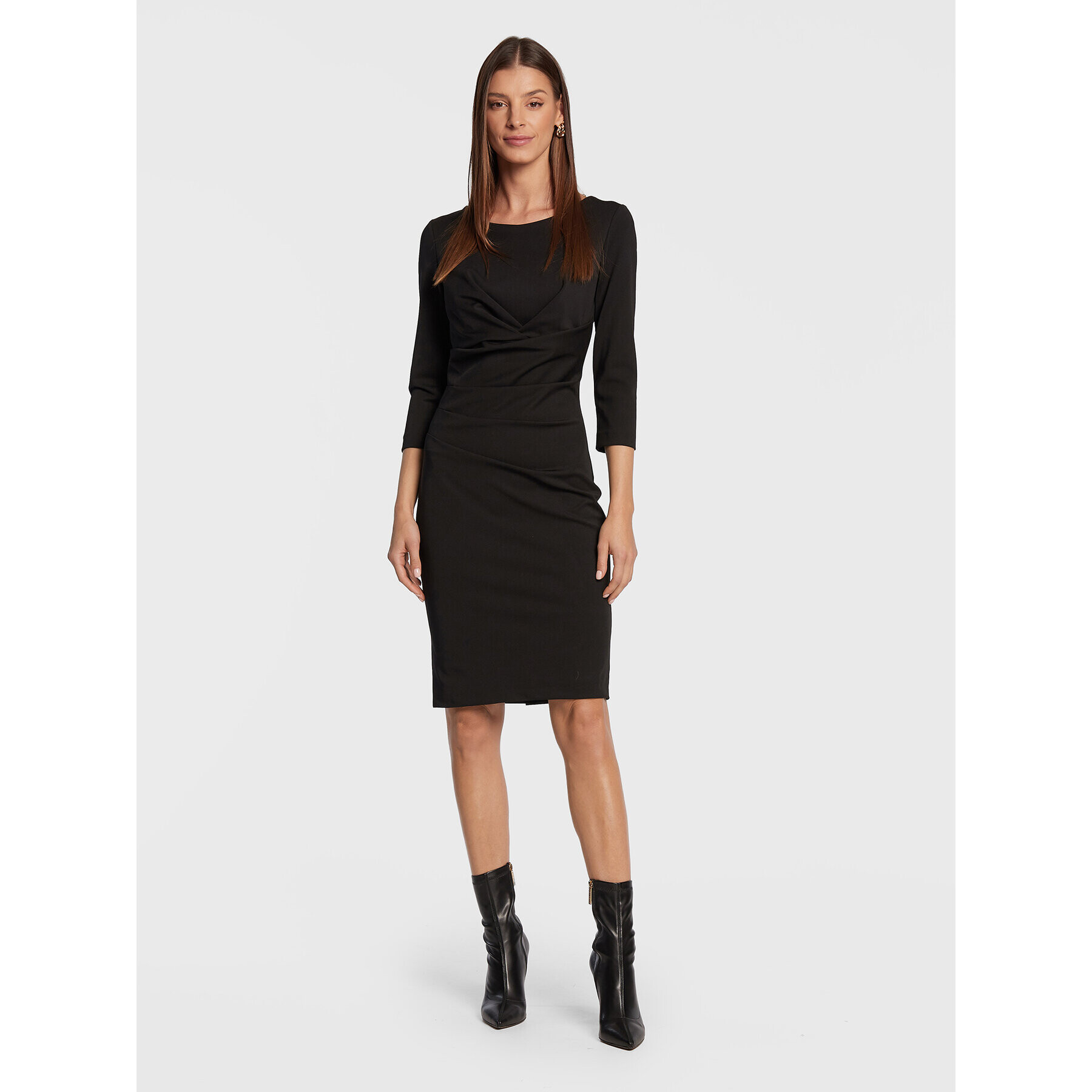 Rinascimento Rochie cocktail CFC0110643003 Negru Regular Fit - Pled.ro