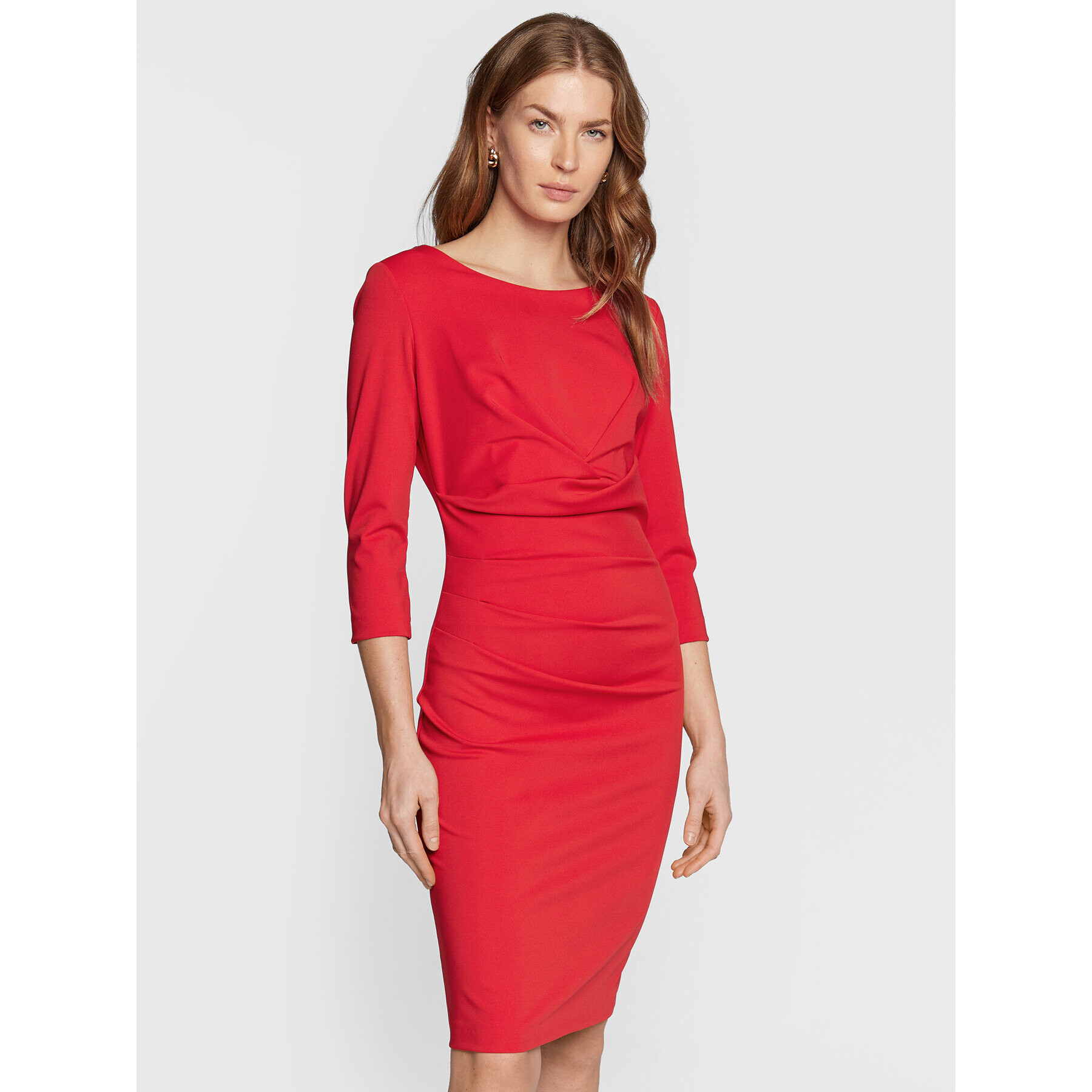 Rinascimento Rochie cocktail CFC0110643003 Roșu Regular Fit - Pled.ro