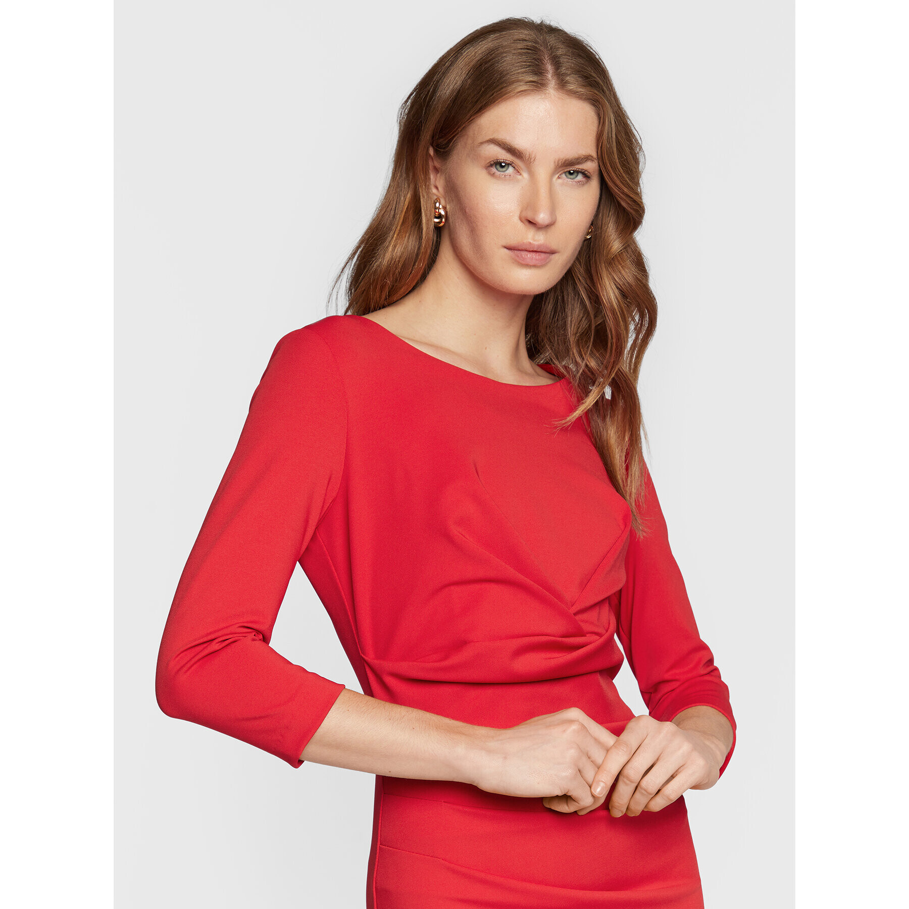 Rinascimento Rochie cocktail CFC0110643003 Roșu Regular Fit - Pled.ro